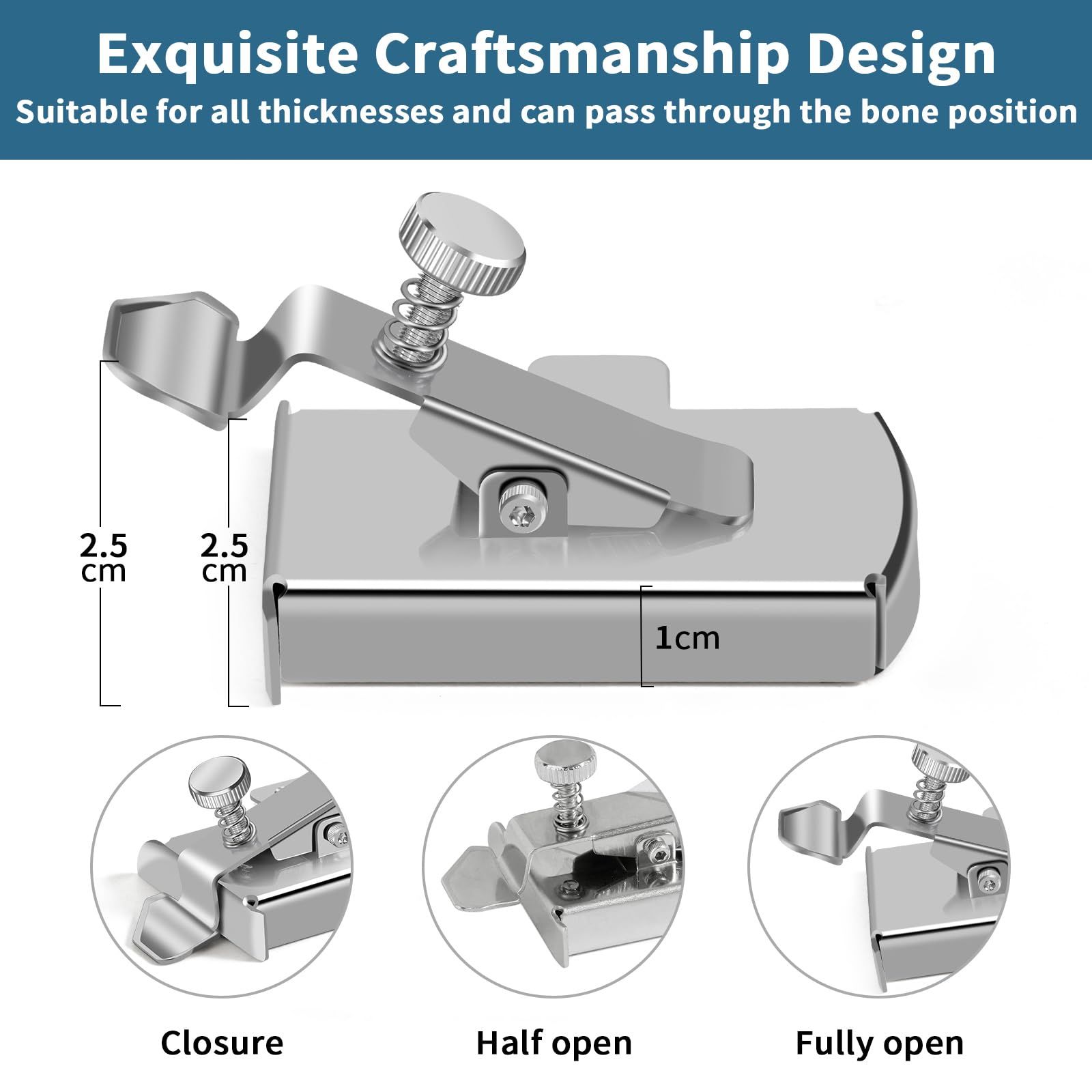 Magnetic Seam Guide for Sewing Machine, Magnetic Sewing Guide with Clip, Multifunctional Ruler, Hemmer Guide, Seam Guide