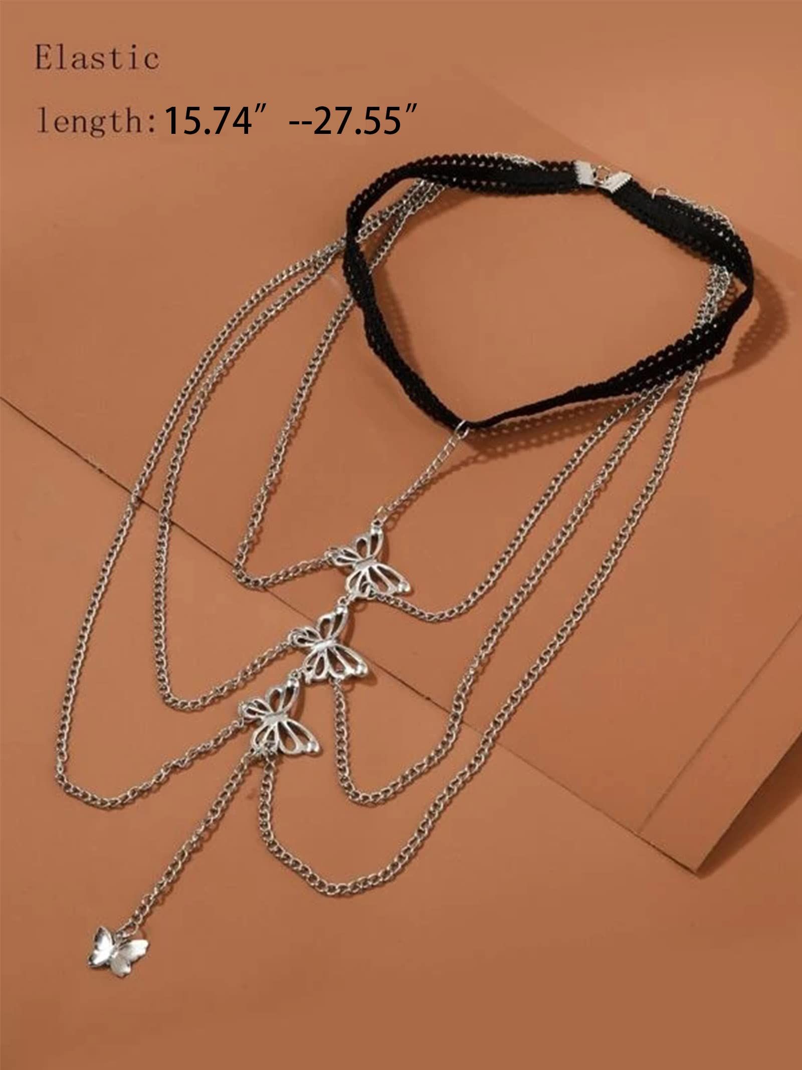 Body Chain Jewelry for Women Boho Thigh Chain Leg Chain Jewelry Rhinestone Thigh Harness Stretch Body Jewelry