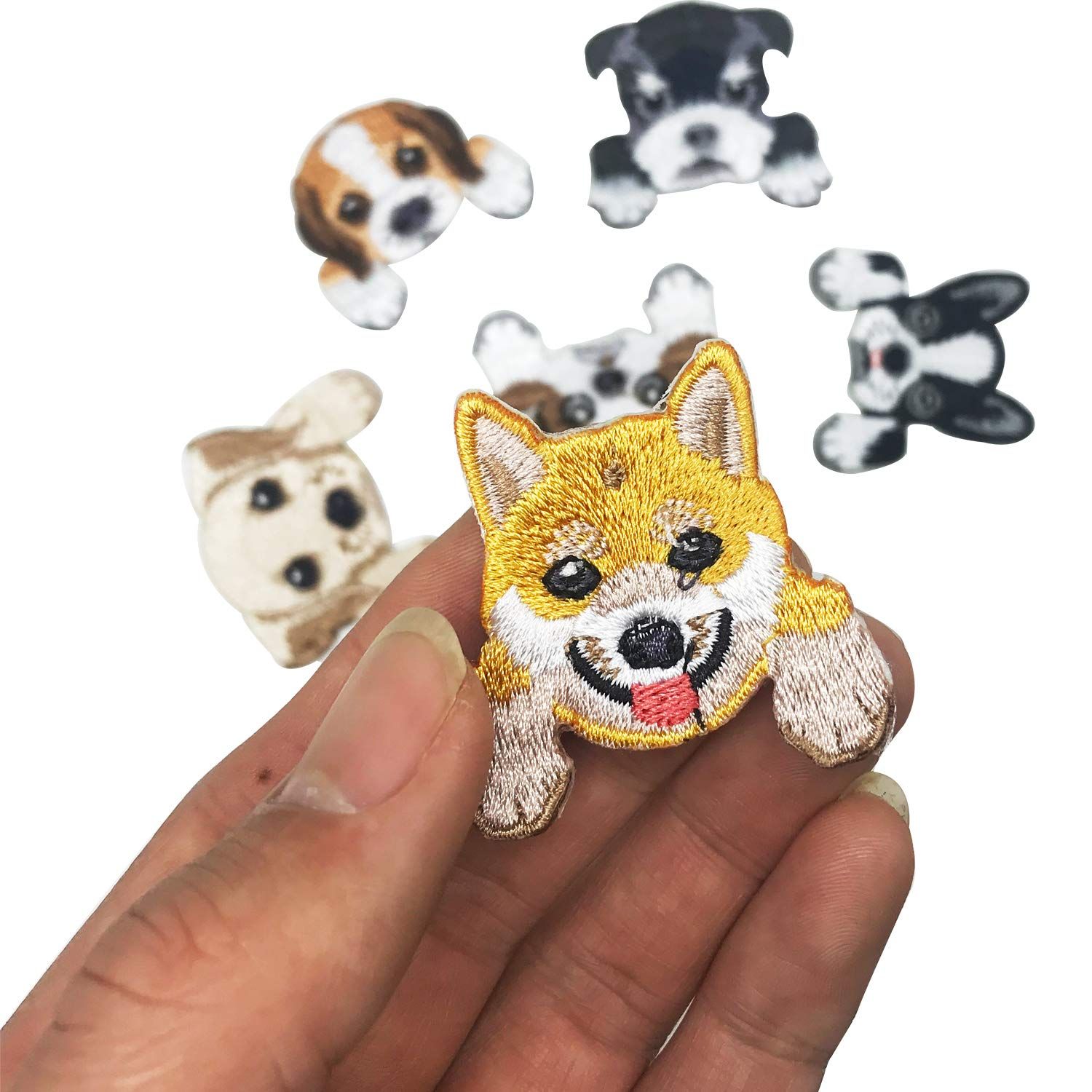 20 PCS Dog Patches Sew On Patches DIY Decoration or Repair, Embroidered Appliques for Clothing Backpacks Jeans T-Shirt Caps Shoes