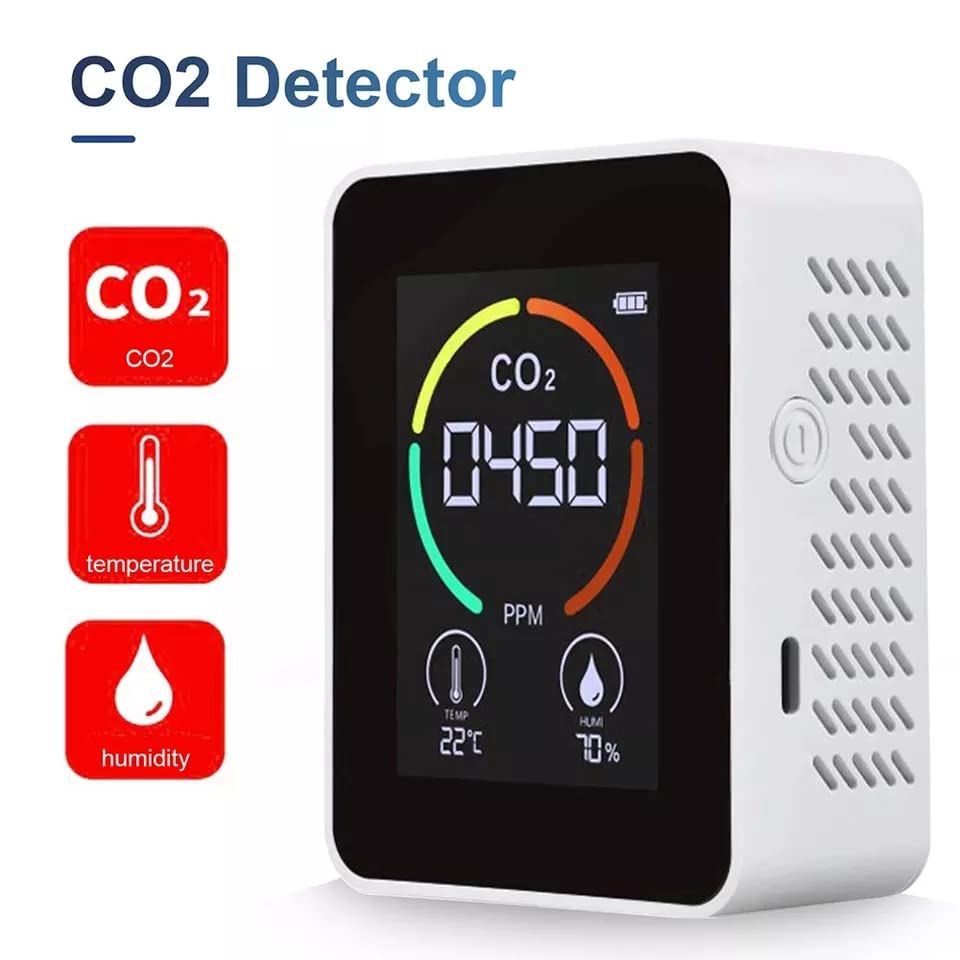 CO2 Meter Multifunctional Thermohygrometer Home Digital Air Detector Intelligent Air Quality Monitor