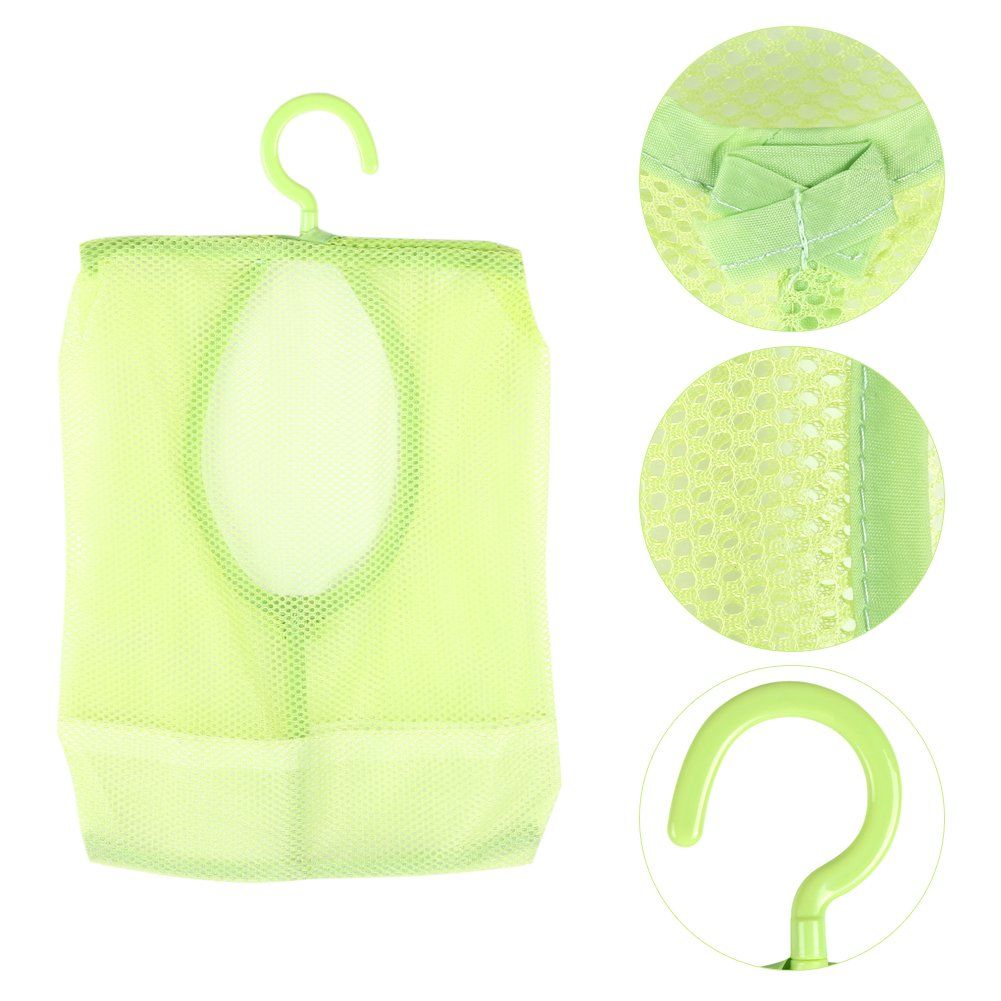 Clothespin Bag, Multi Purpose Hanging Mesh Storage Bag Clothespin Bag with Hanger for Socks Stockings Bra Underwear Bathroom