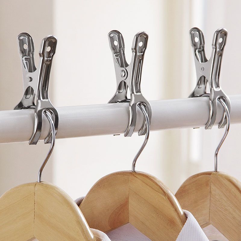 6PCS Giant Clothes Pins,Metal Clip - Keep Your Towel from Blowing Away, Suitable for Home Use/Beach Chairs on Cruise Ships