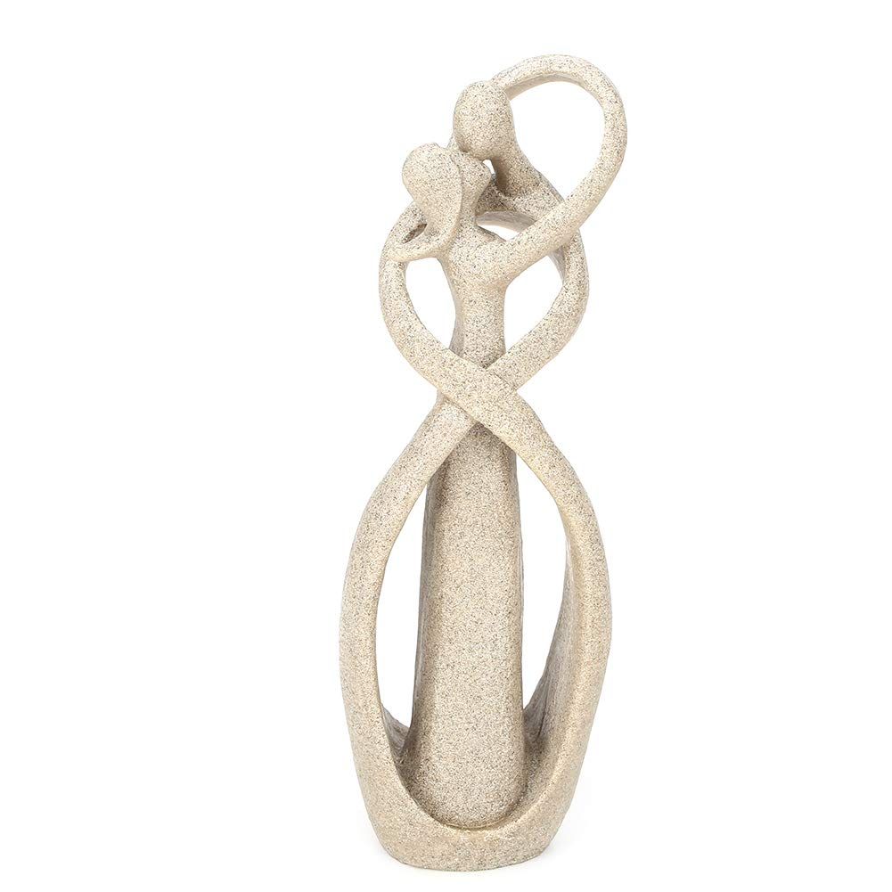 Sandstone Statue, Handmade Sandstone Kiss Lovers Couple Statue Abstract Sculpture Statue Art Craft Decoration