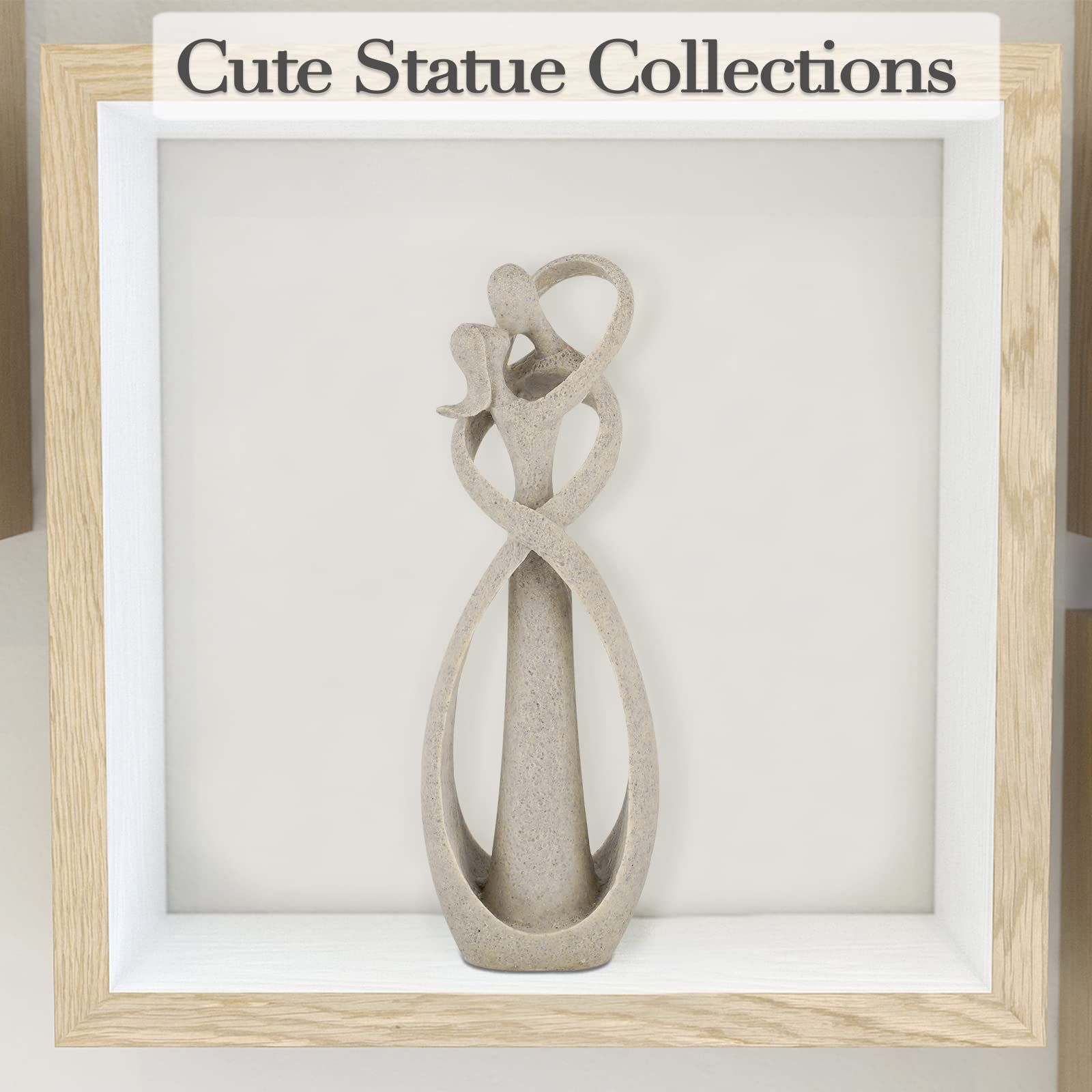 Sandstone Statue, Handmade Sandstone Kiss Lovers Couple Statue Abstract Sculpture Statue Art Craft Decoration
