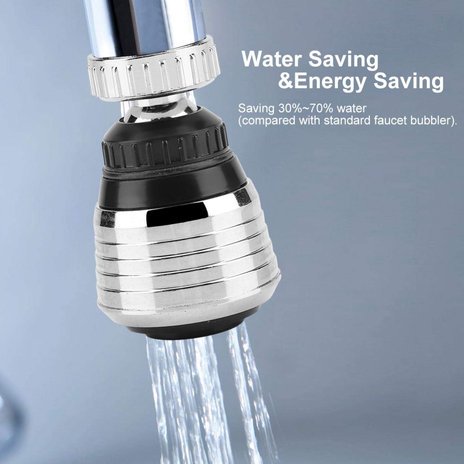 Faucet Bubbler, Modes Turbo Adjustable Sink Sprayer Jet Water Saving Device Water Economizer, Head Spray Proof Wide Angle