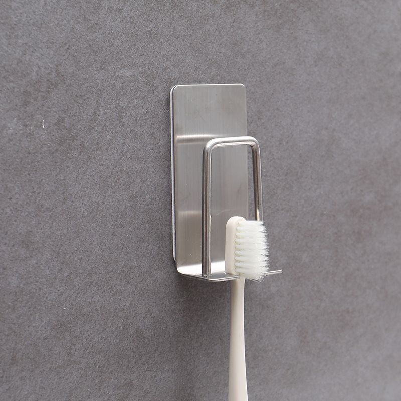 Toothbrush Holder 2 Pack self-Adhesive Stainless Steel Electric Toothbrush Hook Wall Mounted Razors Cup Holder for Bathroom