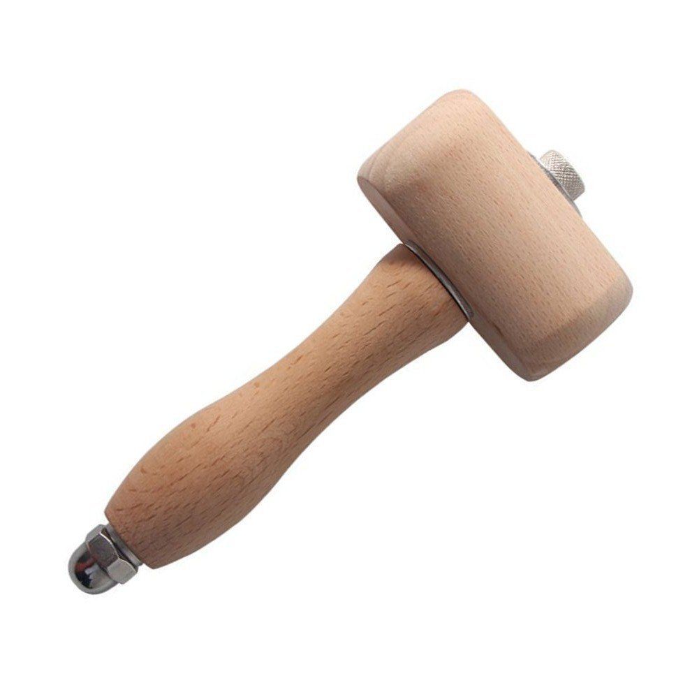 Beech Wood Mallet Carving Mallet Leathercraft Sewing Engraving Printing Hammer Mallet The Well-Balanced Beechwood Woodworking