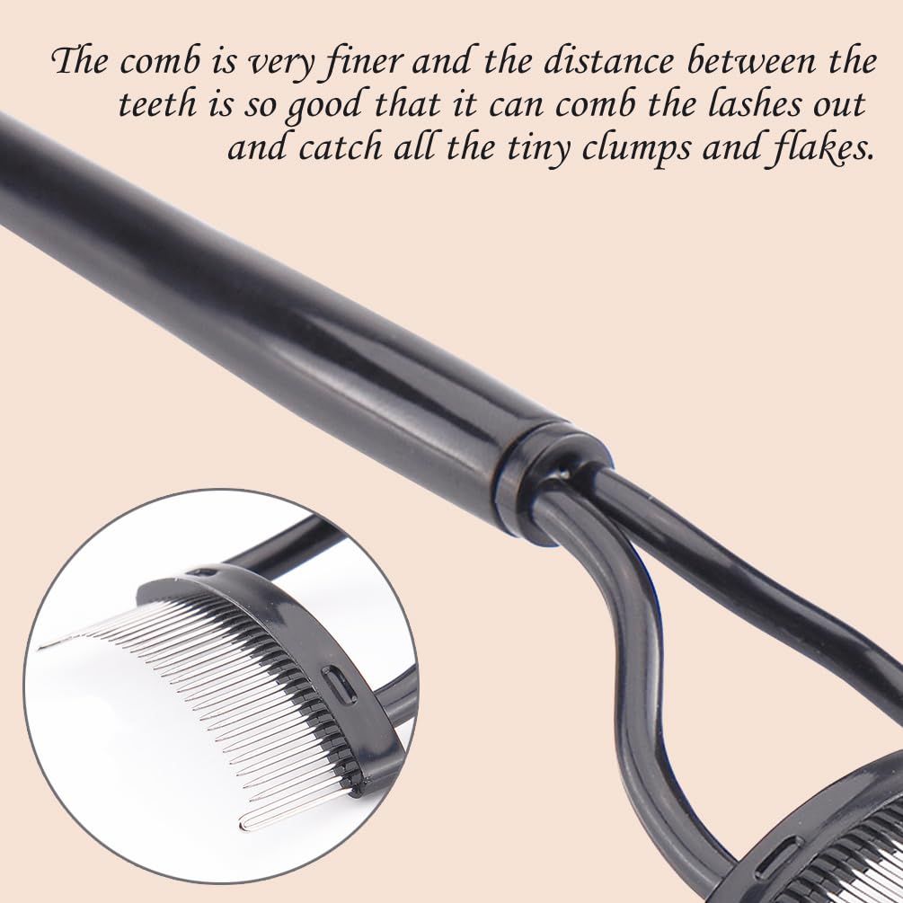 Eyelash Comb Separator, Eye Lash Separator Eyelash Definer Mascara Comb Applicator with Cover - Arc Designed