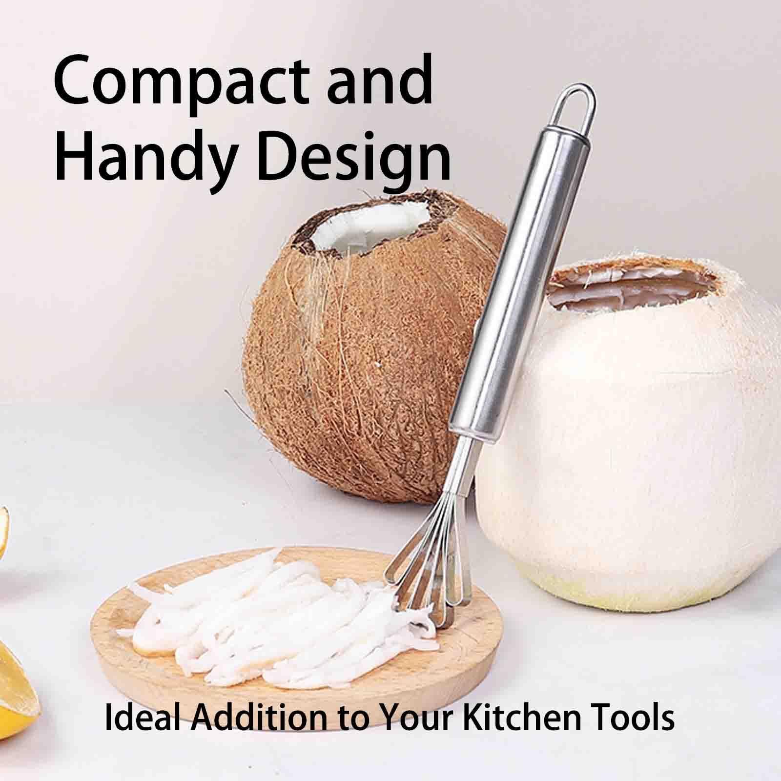 Stainless Steel Coconut Meat Removal Knife, Multi-Purpose Stainless steel planerMelon Craper Filipino Coconut Meat Scraper
