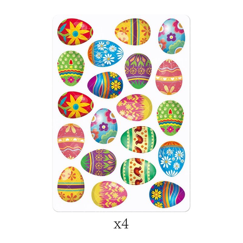Easter Refrigerator Magnets Colorful Eggs Garage Magnets Magnetic Fridge Stickers for Spring Holiday Car Kitchen-4PCS