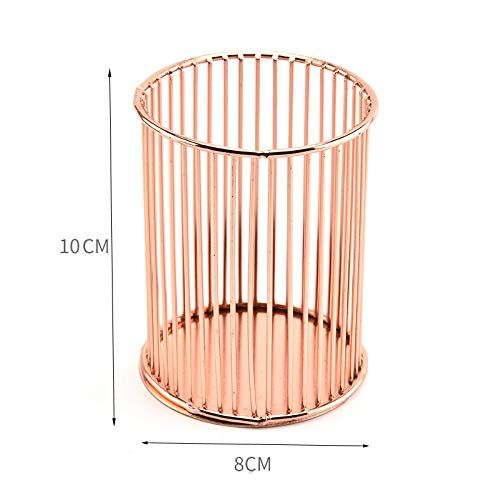 Pen Holder, Wire Metal Pencil Holder, Decorative Desk Storage Organizer Container for Stationery and Desk Accessories
