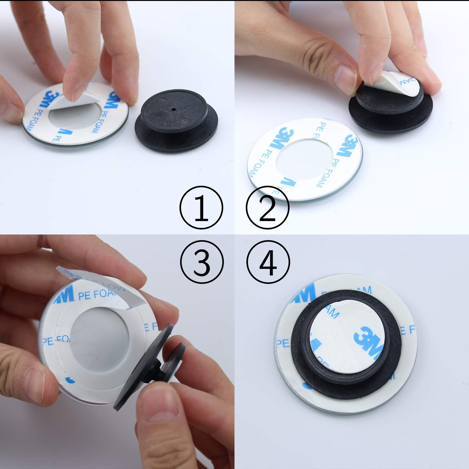 2-inch fixed circular glass blind spot rearview mirror 2-piece set | The ultimate rearview mirror for all cars
