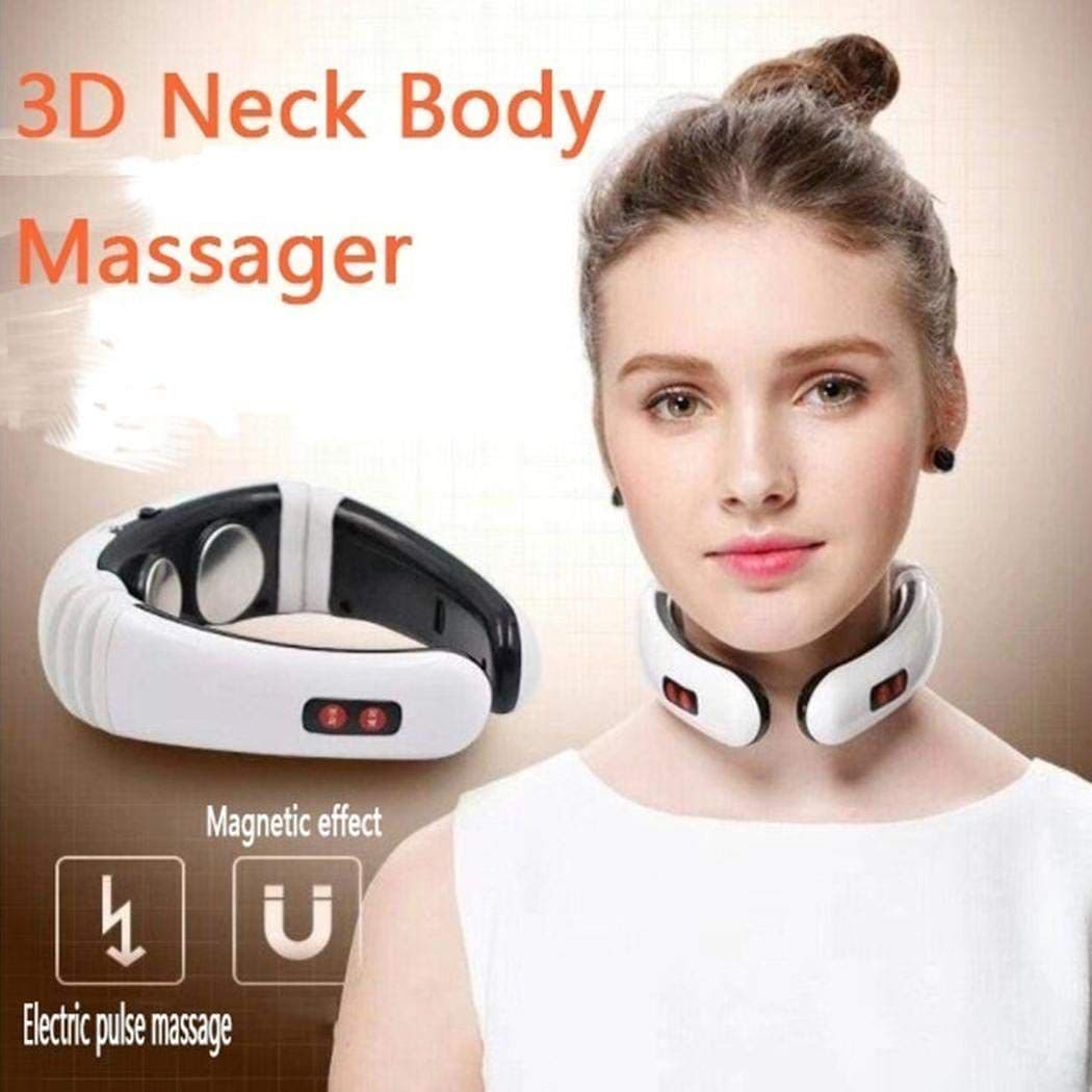 Electric Neck Massager Multifunctional Relaxation Tool Wireless Rechargeable U-Shaped Design