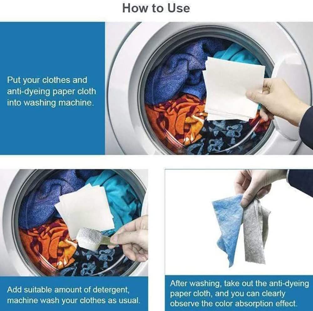 24pcs Allow Mixed Washes, Color-Absorbing Laundry Tablets Keep Clothes In Their Previously Color, Maintain Original Color Of Clothing