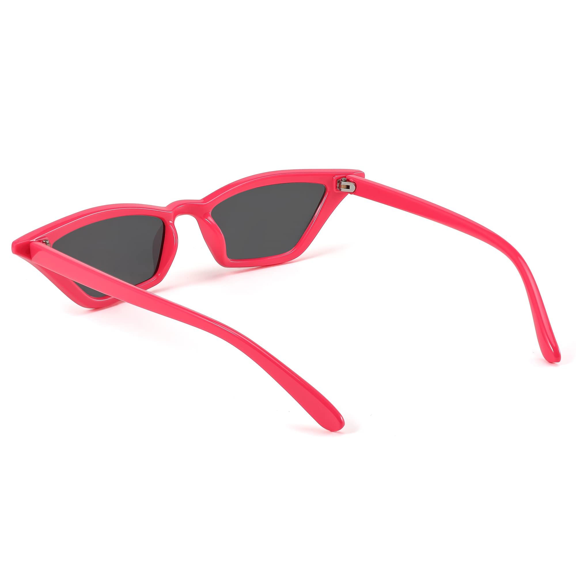 Small Pet Sunglasses,Triangle Cool Dog Sunglasses, Funny Doll Toy Glasses for Party Photo Cosplay Show(Sunglasses Red)