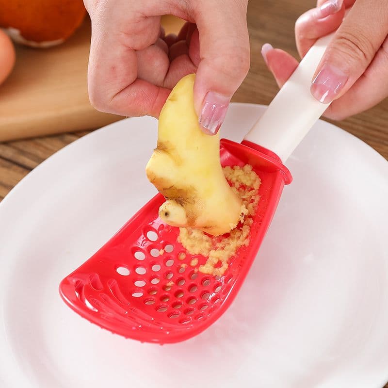 Multifunctional Kitchen Spoon, Food-Grade High Temperature Resistant Spoon for Kitchen, For Mashing，Grating