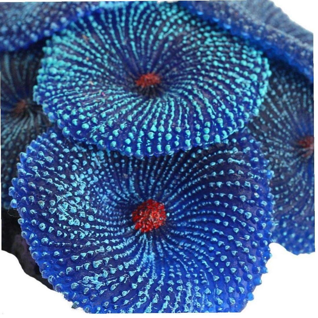 1pc Resin Blue Coral Sea Plant Ornament Artificial Coral Aquarium Ornament Silicone Artificial Coral Plant Decoration for Fish