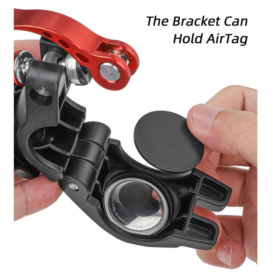 Motorcycle bicycle bracket 360 ° rotation bicycle handlebar bracket fixture accessories, camera bicycle clip 360 ° rotation
