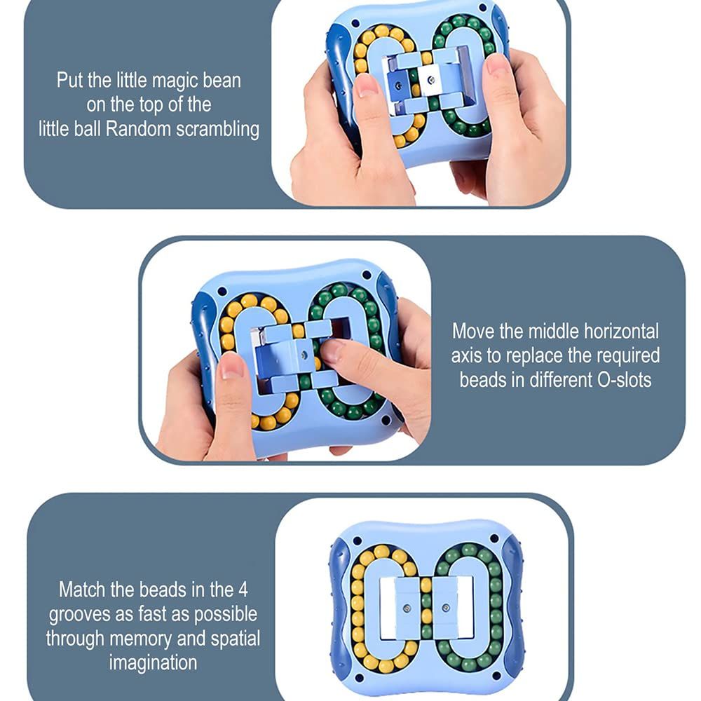 Magic bean magic cube rotating puzzle fidgety toy anti pressure ball IQ game education sensory Easter gift