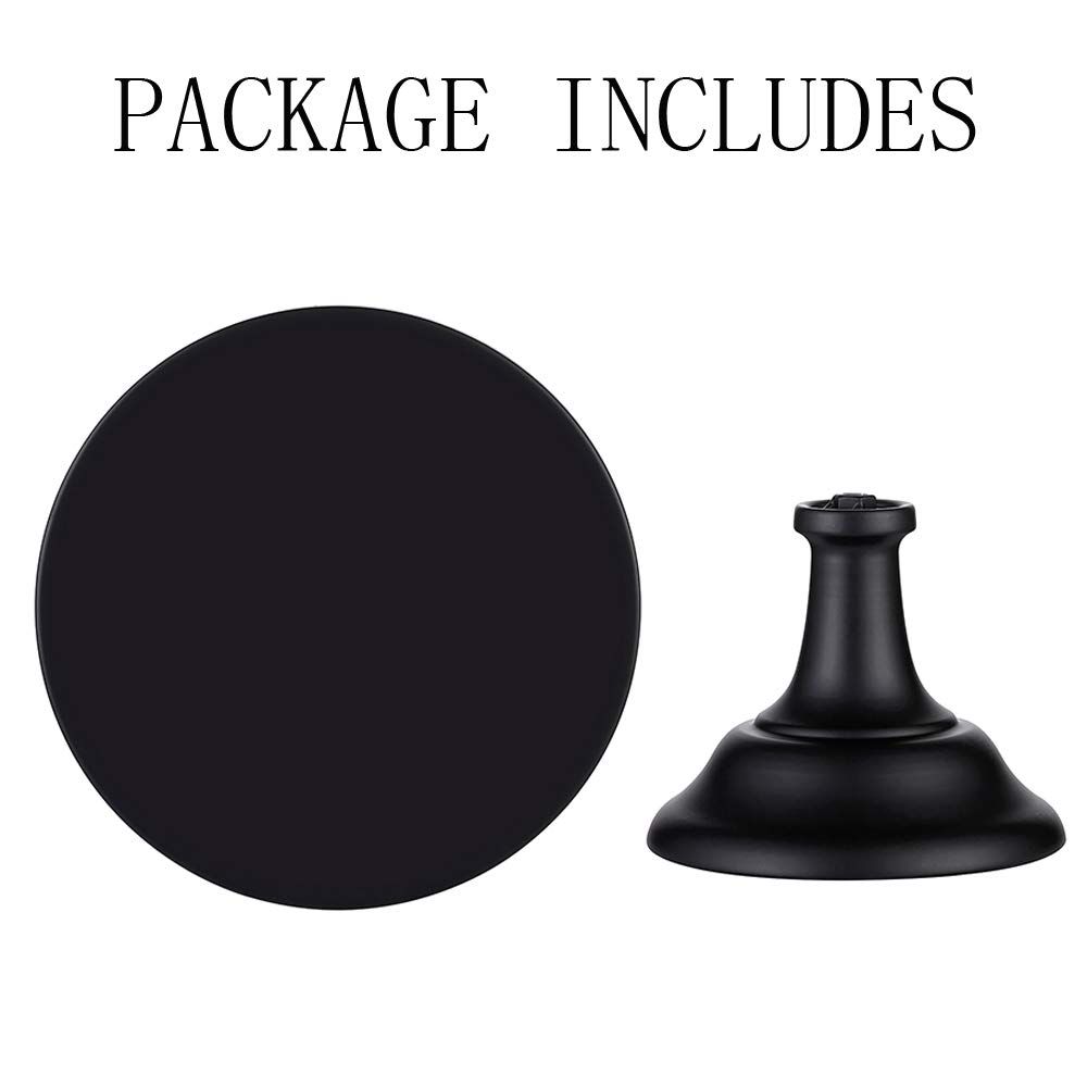 Black Dessert Holder Cookie Pedestal Stands Metal Trays for Desserts Round Gothic Serving Plate for Birthday 7.87 Inch / 20cm