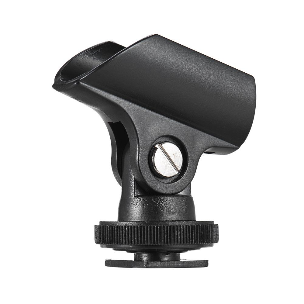 20mm Microphone Mic Clip Holder with Hot Shoe & 1/4" Screw Hole for Mic Stand and DSLR Camera High quality and quite durable