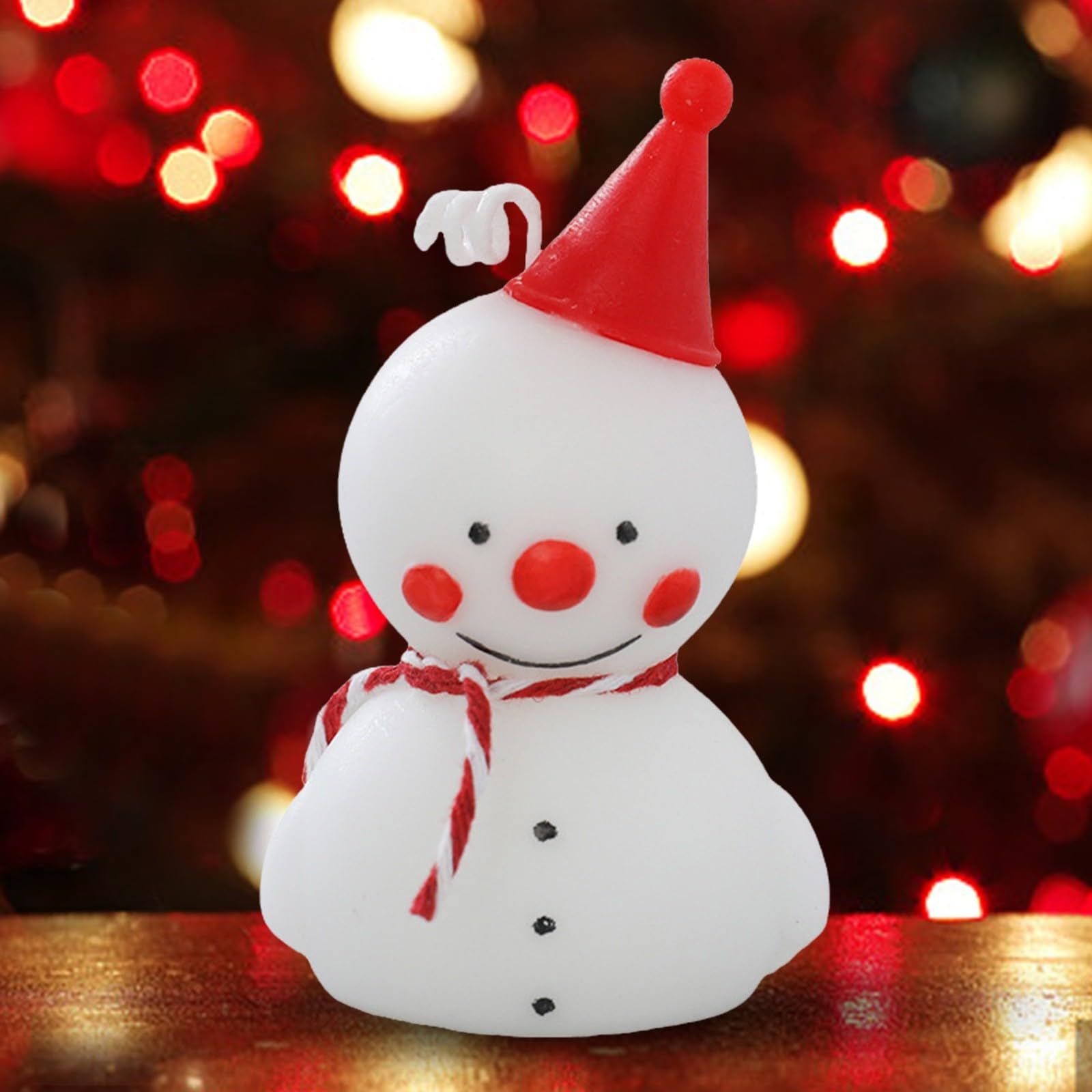2pcs Christmas Shaped Scented Candles Gift,Melting Snowman Elf Christmas Tree Scented Candles Christmas Decoration