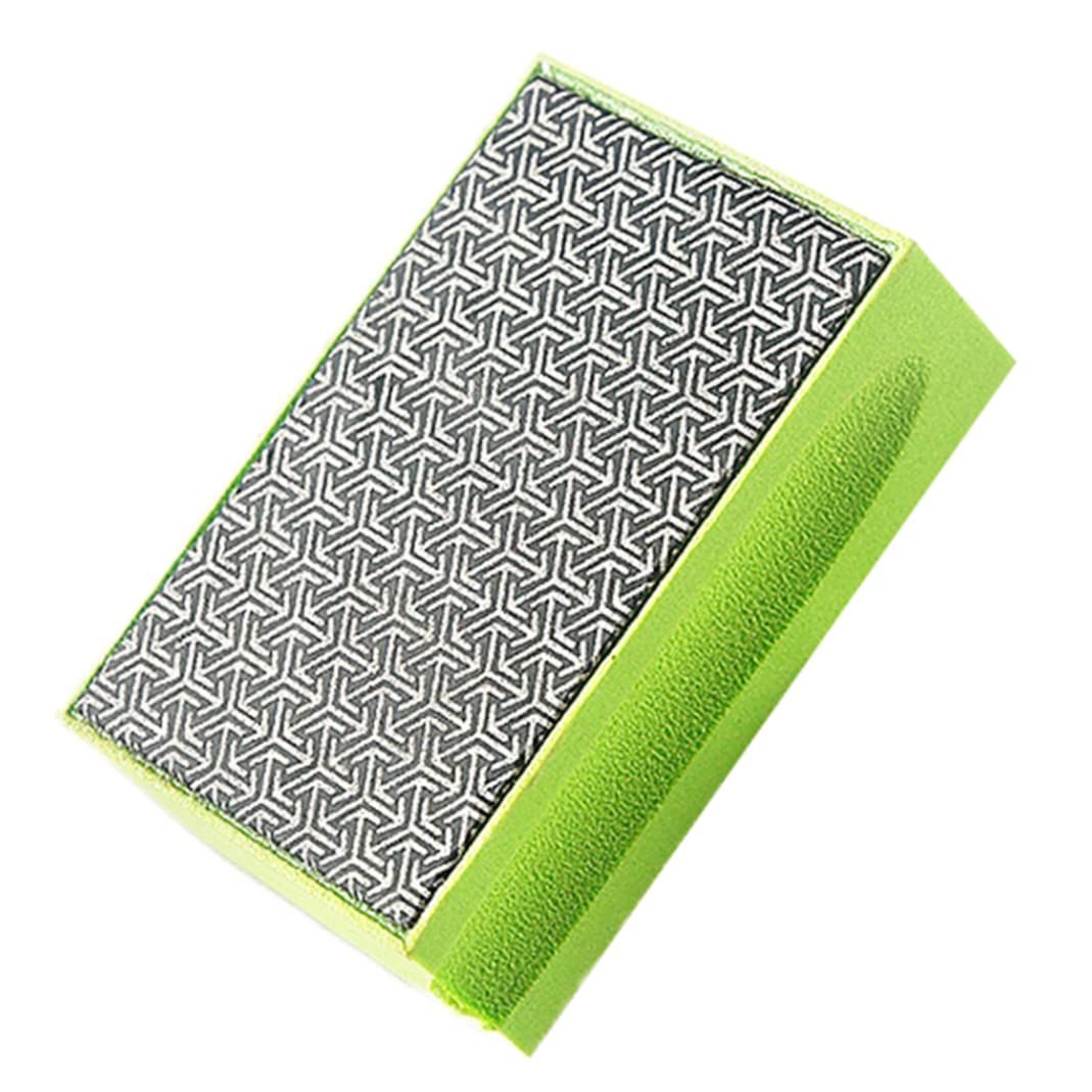 Diamond hand polishing pad, ceramic glass brick surface smoked sponge pad/400 grit diamond sand pad