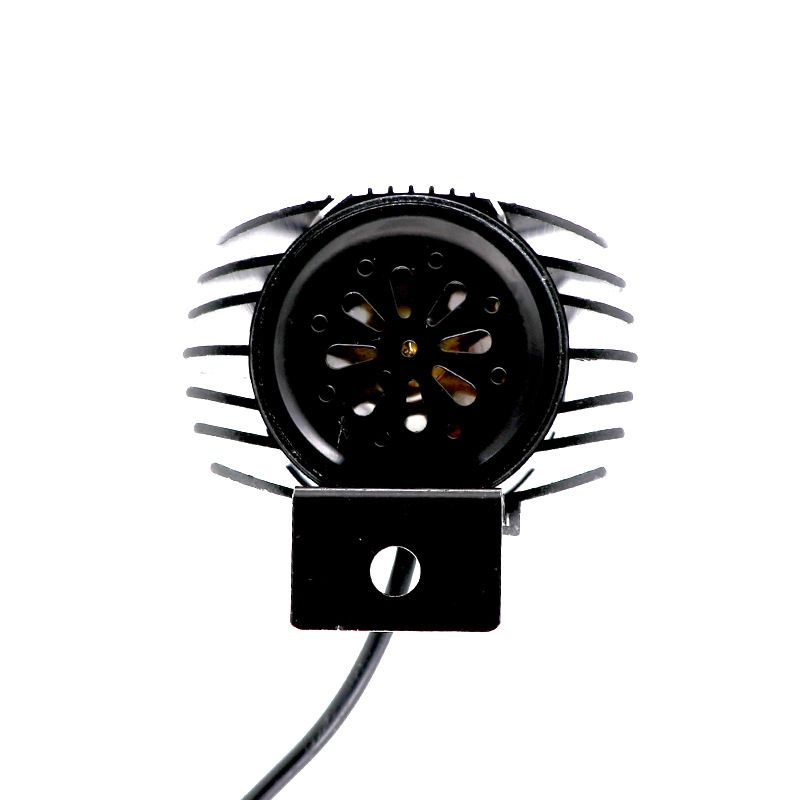 LED Motorcycle Spotlight with Horn, 2 in 1 Front Built-in Horn, Electric Scooter Spotlight with Bell, 36V-72V for Electric