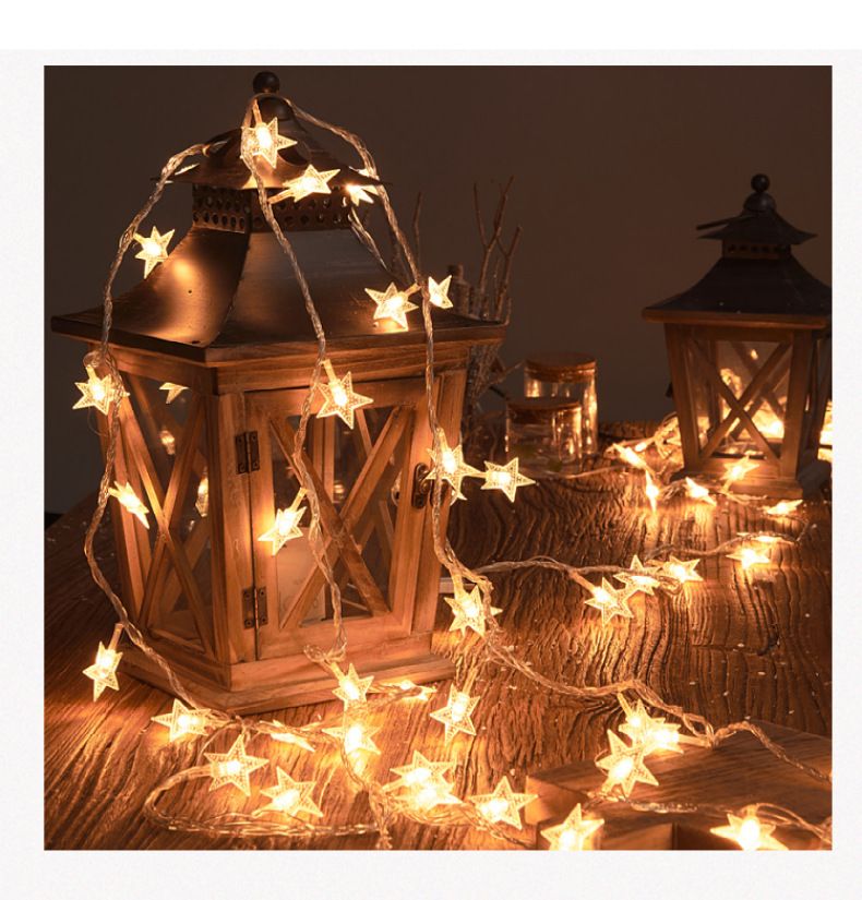 Star String Lights Battery Operated -Waterproof for Indoor Bedroom Tent Loft Bed Patio Party Wedding Decor, Warm White