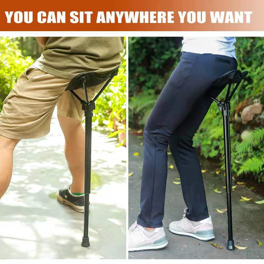 Folding Chair Fishing Tools Chair Outdoor Telescopic Folding Stool Portable High Chair Single Leg Chair Outdoor Camping Fishing