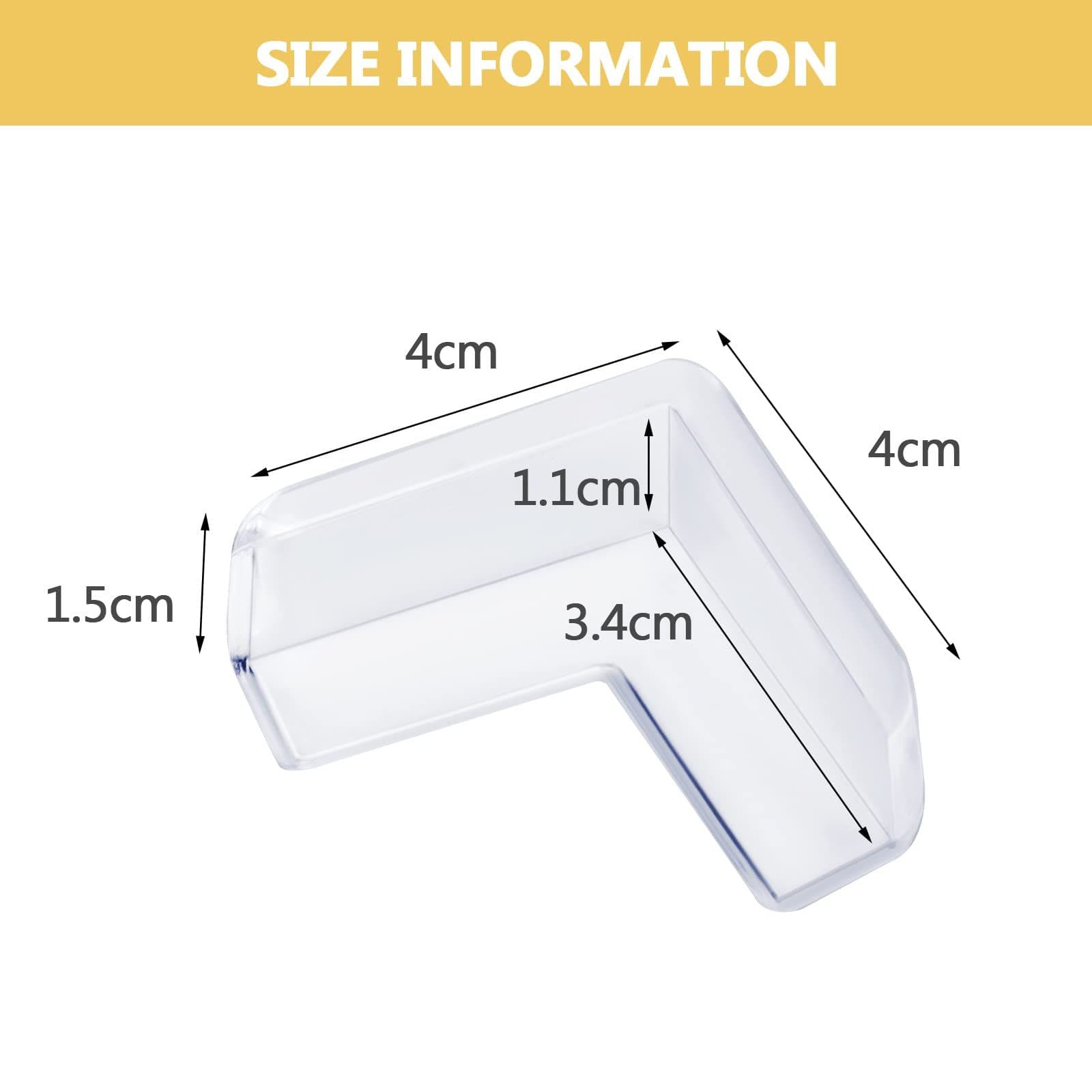 8 Pack Corner Protector for Baby, Clear Furniture Corner Guard & Edge Safety Bumpers for Table Edges - Baby Proofing (L Shape)