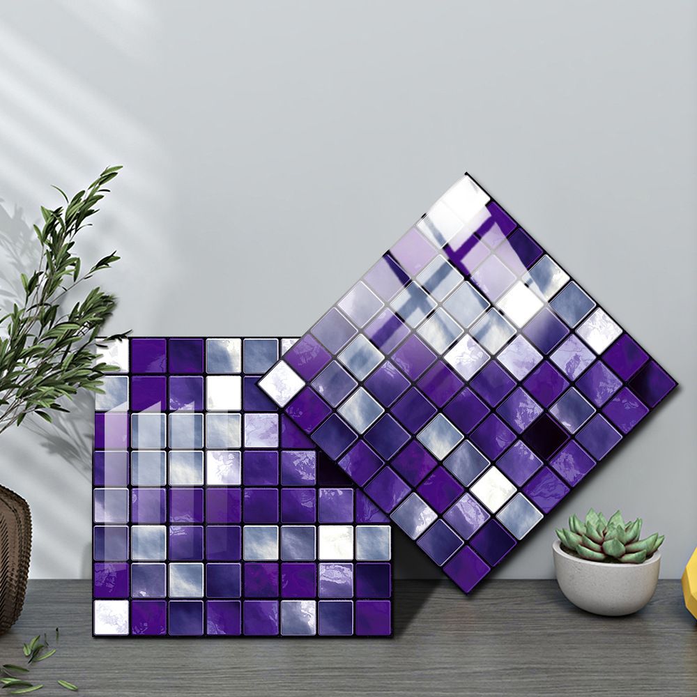 10pcs Simulated Tile Stickers Decor Adhesive Stickers Contact Paper Peel and Stick Peel and Stick Backsplash Waterproof Stickers