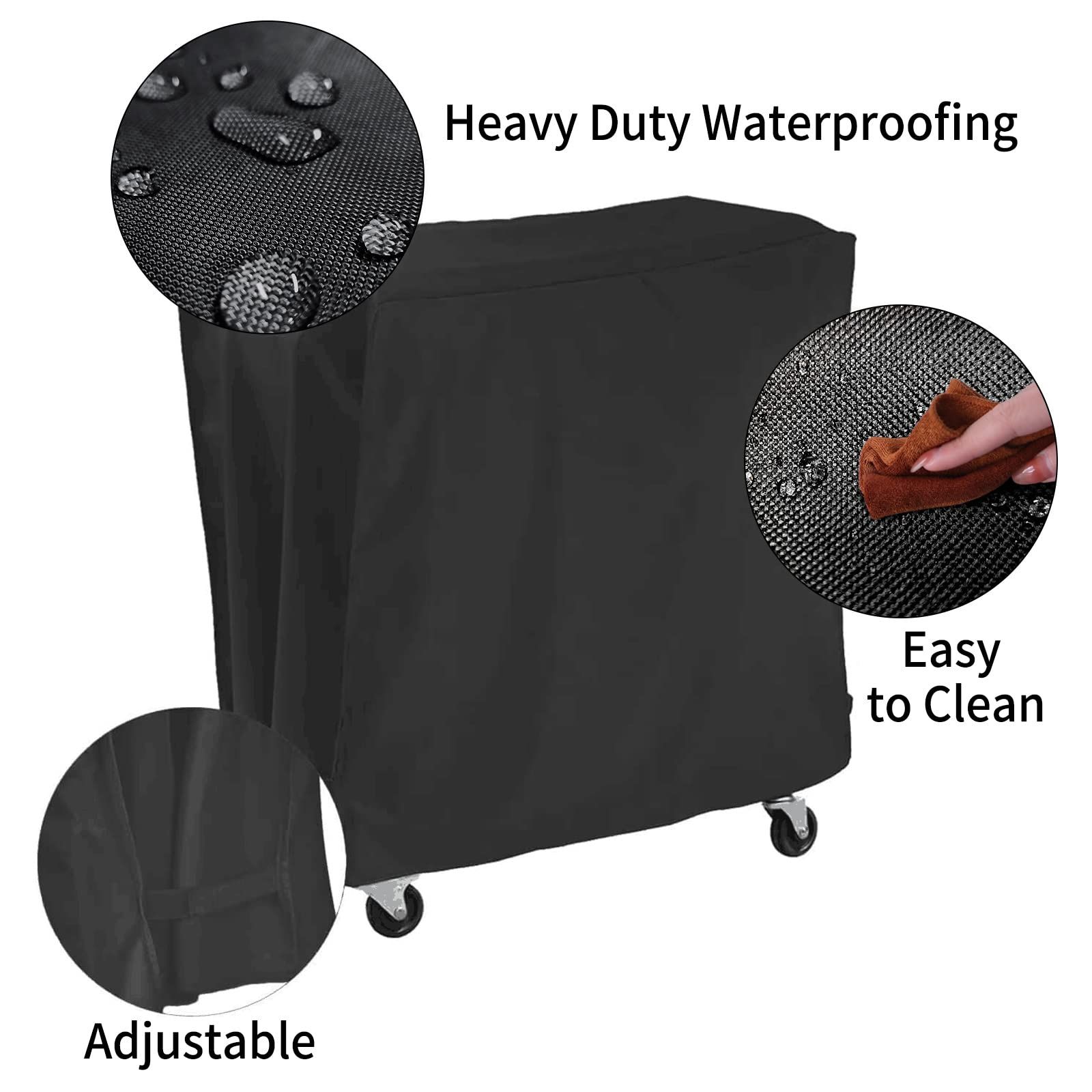 Cooler Cart Cover Waterproof with UV Coating,Fits Most Rolling Cooler Cart Cover Outdoor Beverage Cart Ice Chest Protective
