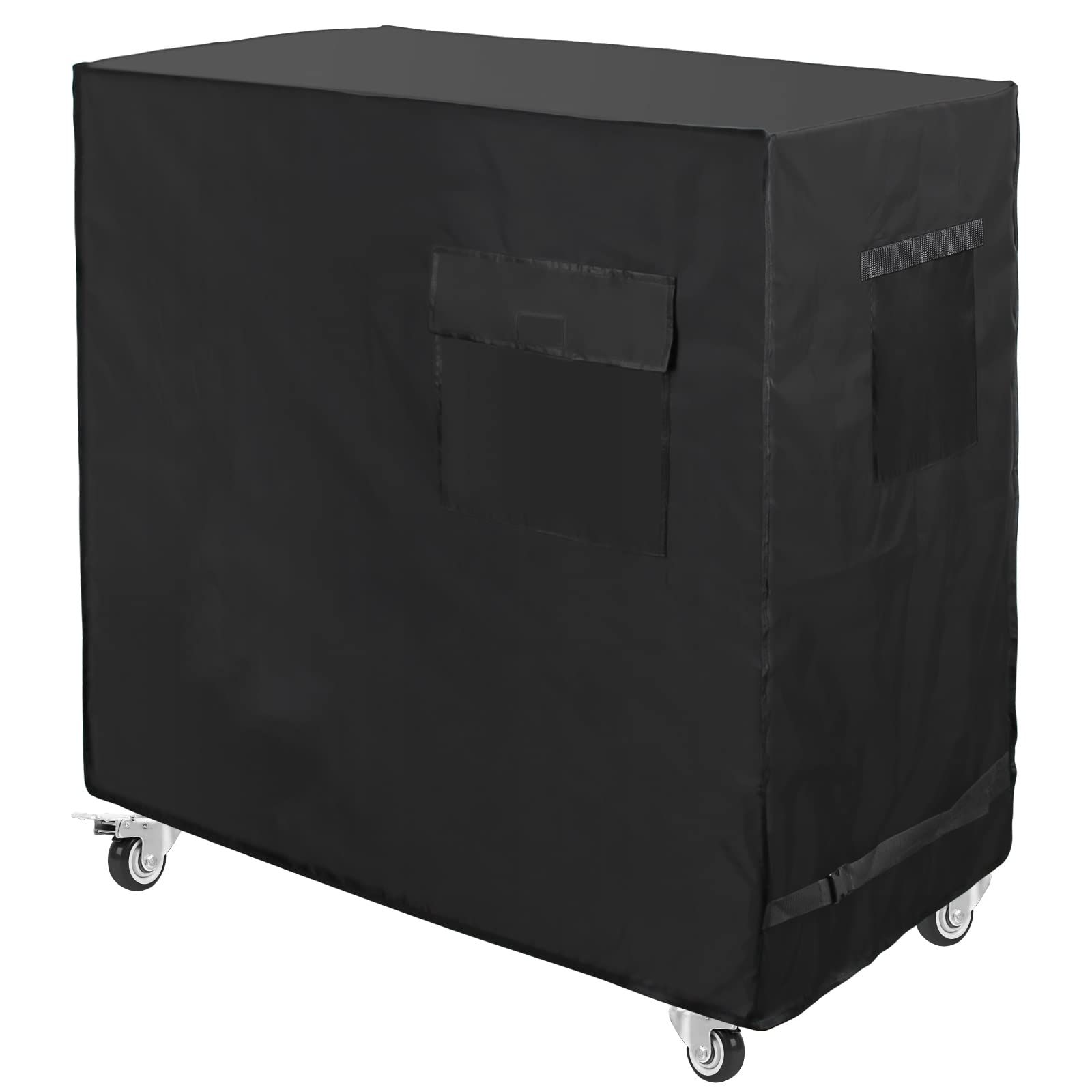 Cooler Cart Cover Black,Waterproof Rolling Cooler Cover 34L x 20W x 32H inches Rolling Ice Chest Cover for Anti Rain,Dust
