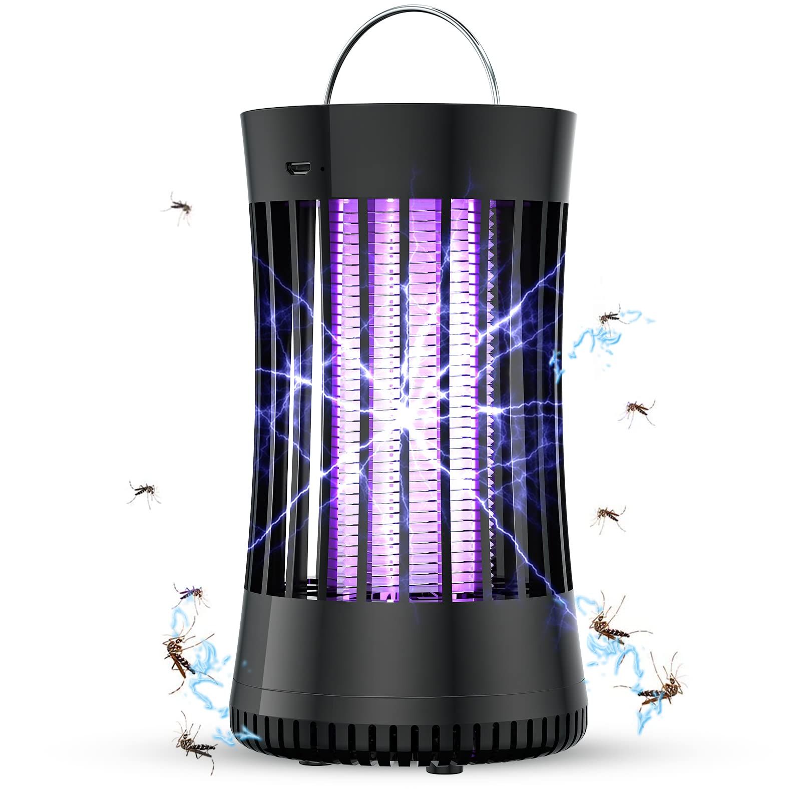 Electronic Rechargeable Mosquito Killer Lamp/Bug Zapper for Summer Trip,Outdoor Camping,Patio,Home and Garden,Mosquito Trap Indoor