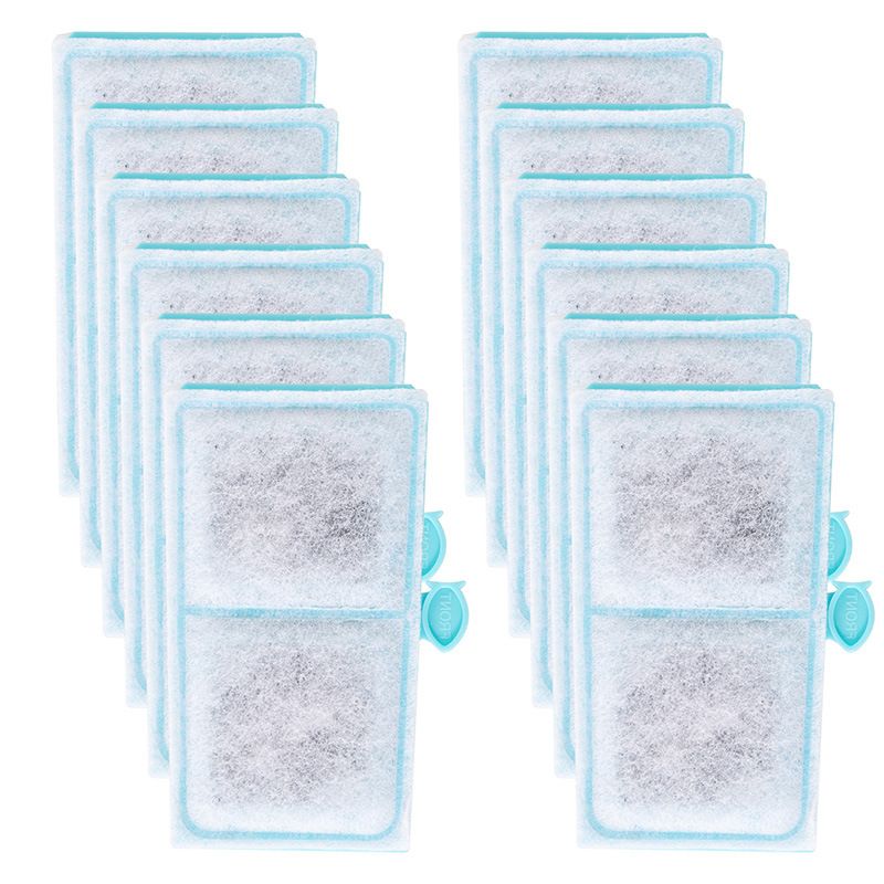 10 Pack Filter Cartridges , Small Aquarium Fish Tank Replacement Filter Cartridges Compatible Internal Power Filter and Aquarium