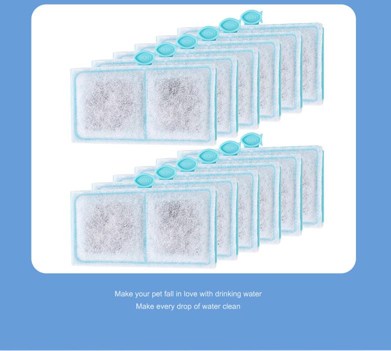 10 Pack Filter Cartridges , Small Aquarium Fish Tank Replacement Filter Cartridges Compatible Internal Power Filter and Aquarium