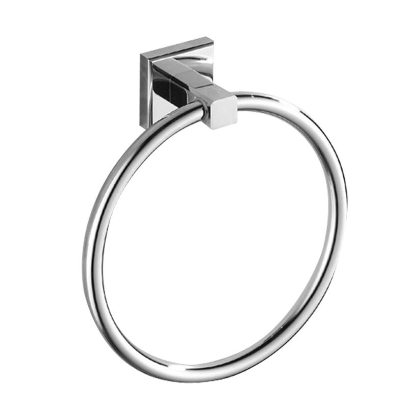 Round Towel Ring Stainless Steel Towel Hanger Holder for Bathroom and Kitchen Wall Mounted , Polished Chrome
