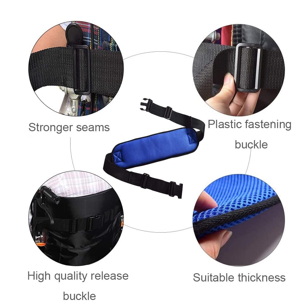 Adjustable Lap Strap Adjustable Non-Slip Chair Restraint Belt Wheelchair Accessories for Elderly Children Patients