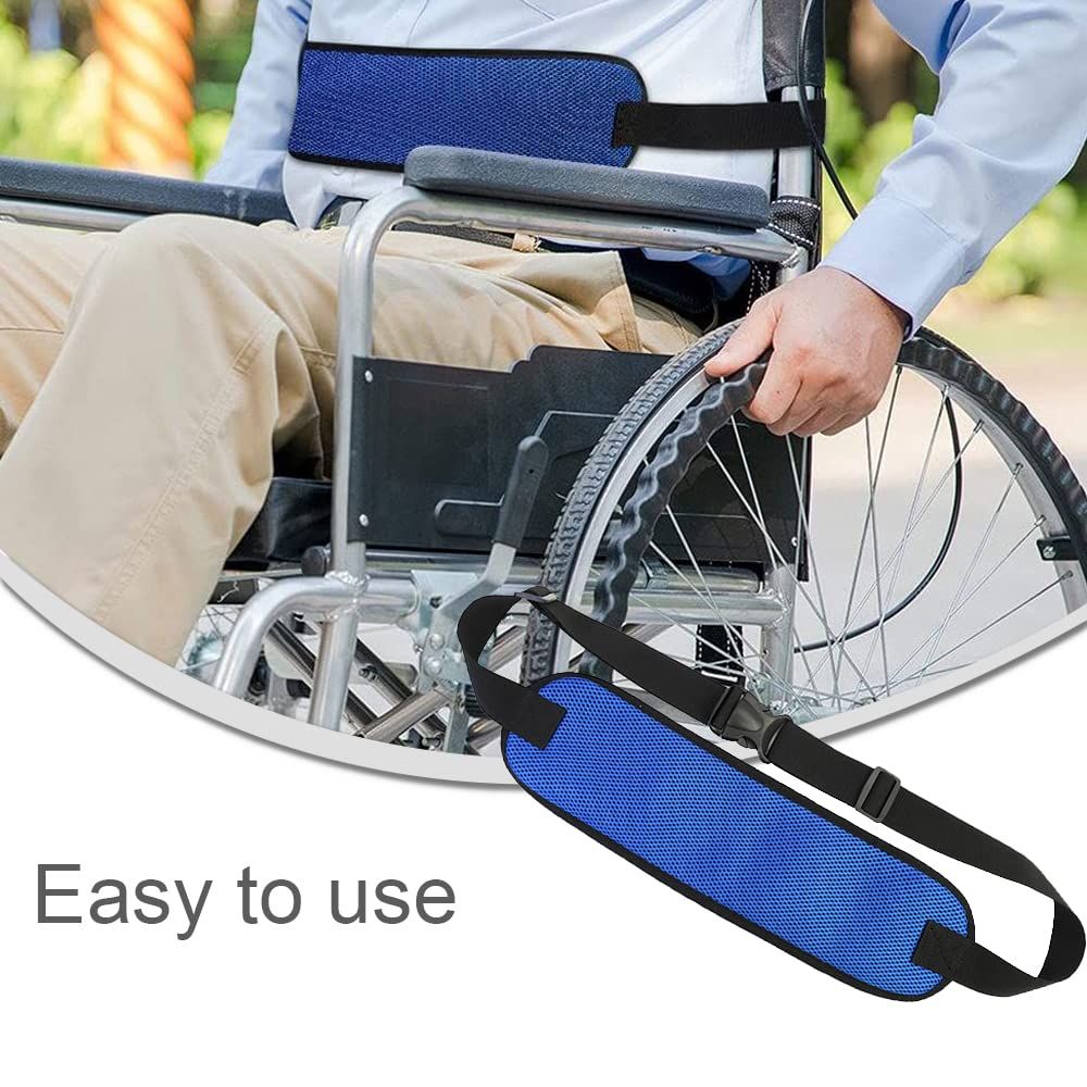 Adjustable Lap Strap Adjustable Non-Slip Chair Restraint Belt Wheelchair Accessories for Elderly Children Patients