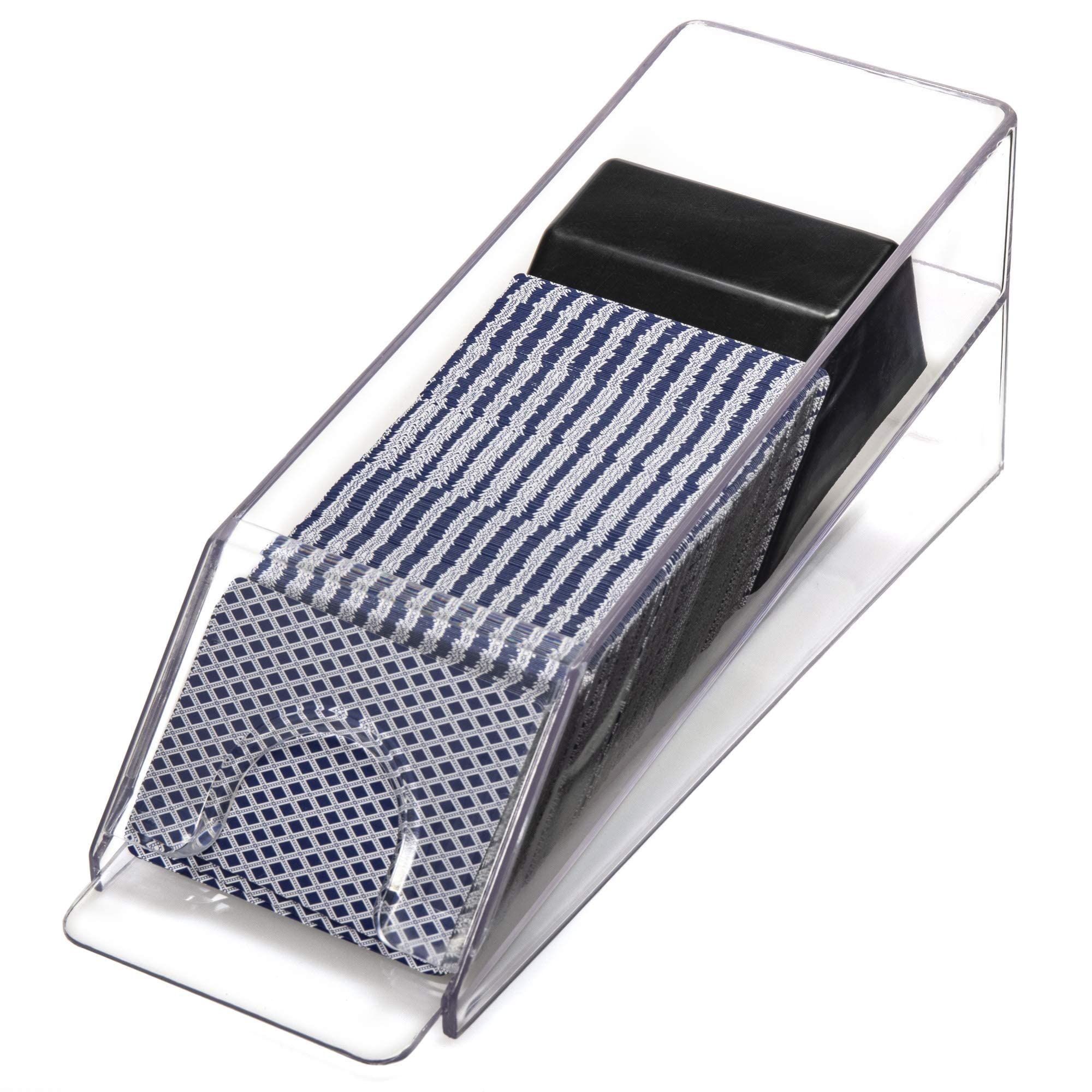 Casino Grade Acrylic Dealer Shoe for Gambling Games, Family Game Night Shoe Collection|Clear Casino Grade Acrylic for Poker Deck