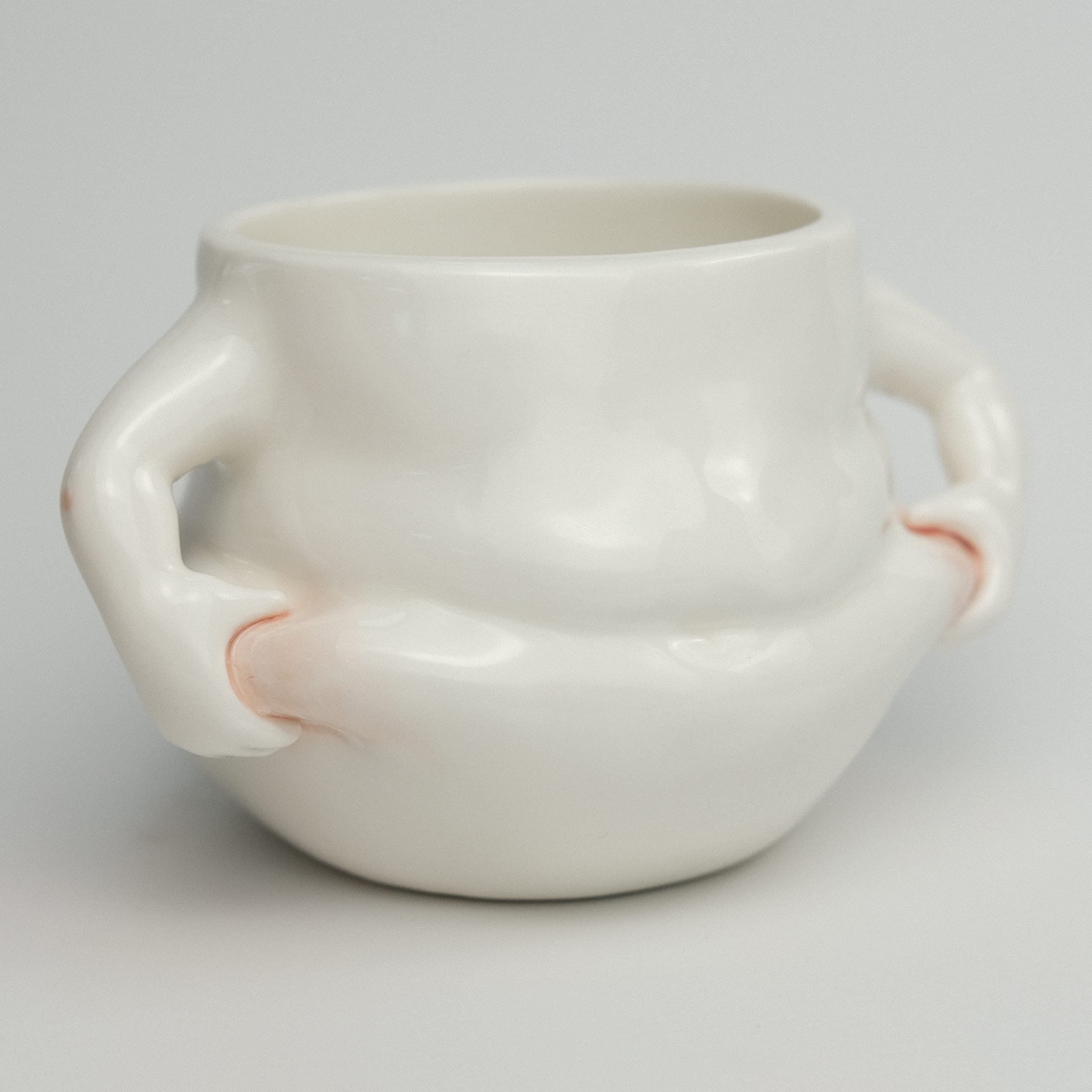 Fat Belly Handwarmer Mug Cute Ceramic Mug Original Handmade Breakfast Mug SAFE & HEALTHY PERFECT GIFT