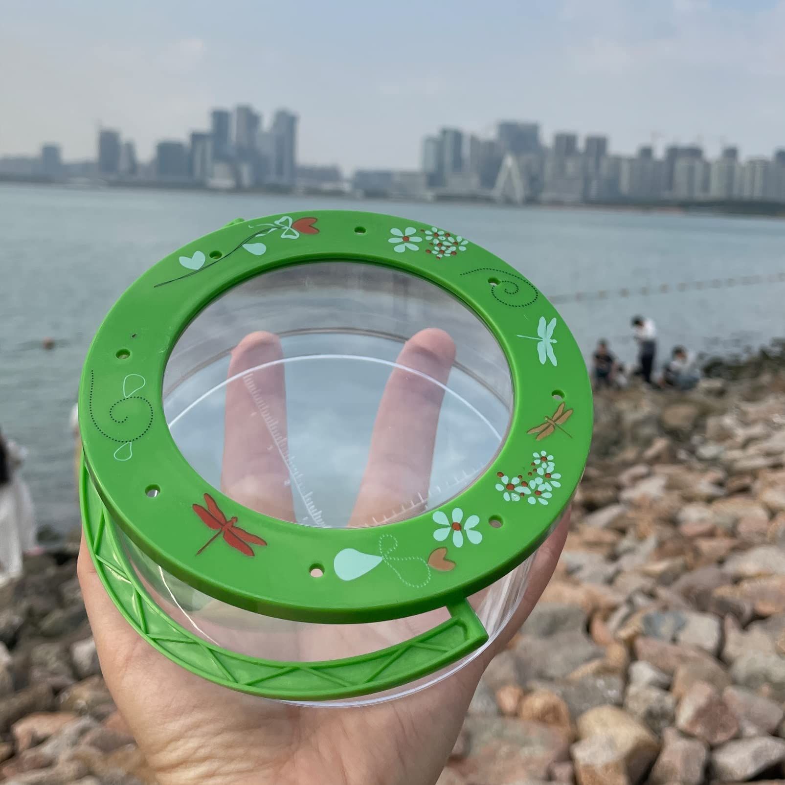 Explorers Bug Jar, Magnifier, Insect Observation Kit Built-in Ruler, Explorer Bug Catcher Kit for Kids Bug Cage Insect Catcher