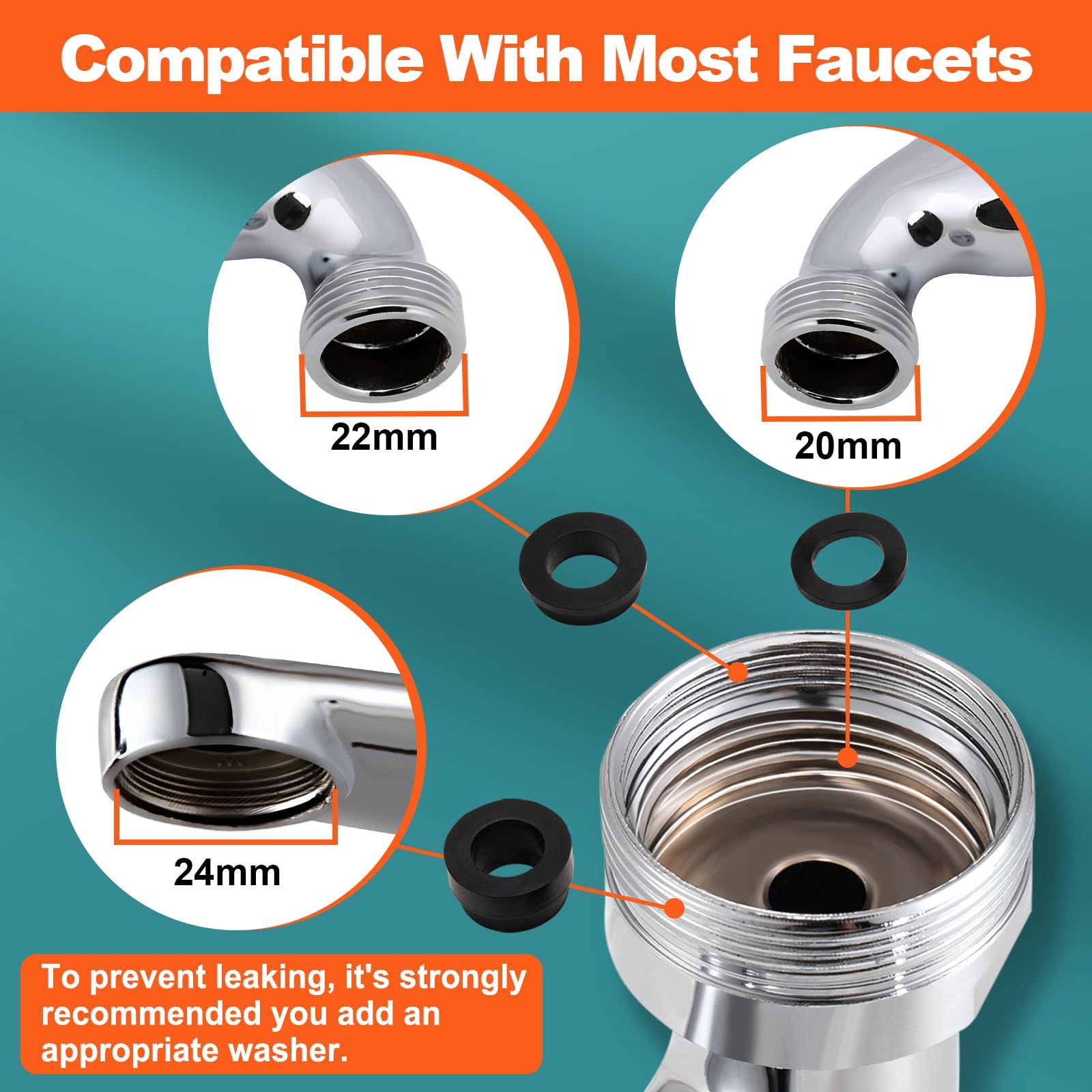 Faucet Extender for Bathroom Sink 2 Water Outlet ModesRotatable Swivel Faucet Attachment Kitchen Faucet Extension,Tap Adjustment