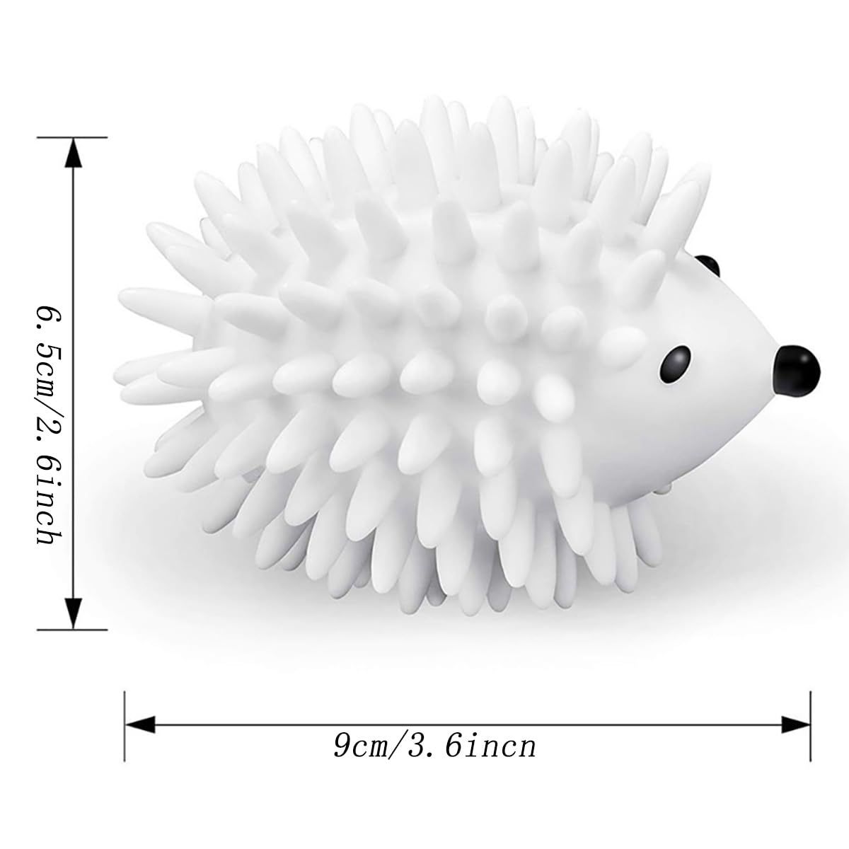 2pcs Silicone Hedgehog Laundry Balls, Anti-tangling and Stain-Removing Laundry Balls for Household and School Washing Machines