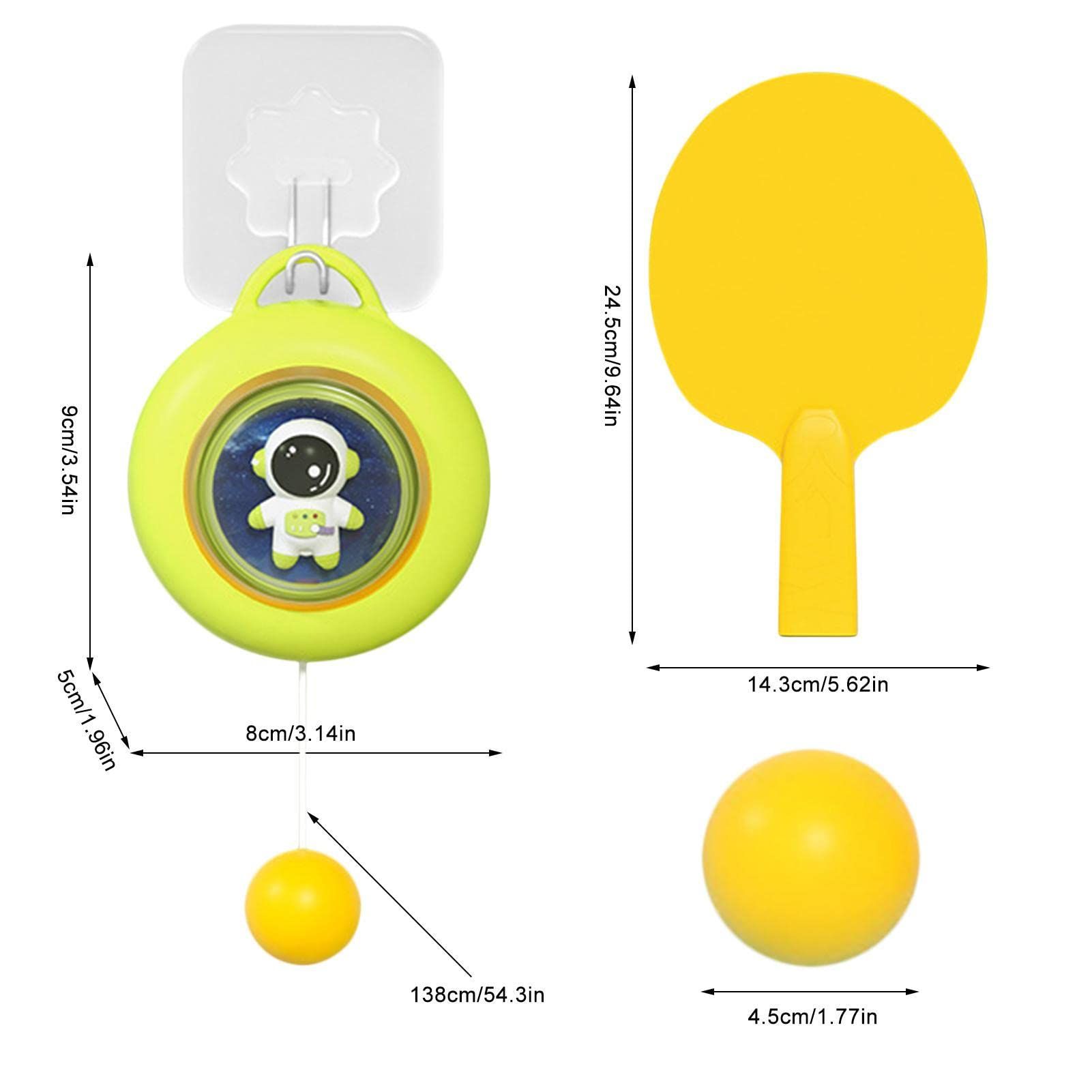 Table Tennis Paddles - Pingpong Self Training Toys with Adjustable String - Table Tennis Training Toy for Kids Improve Reaction