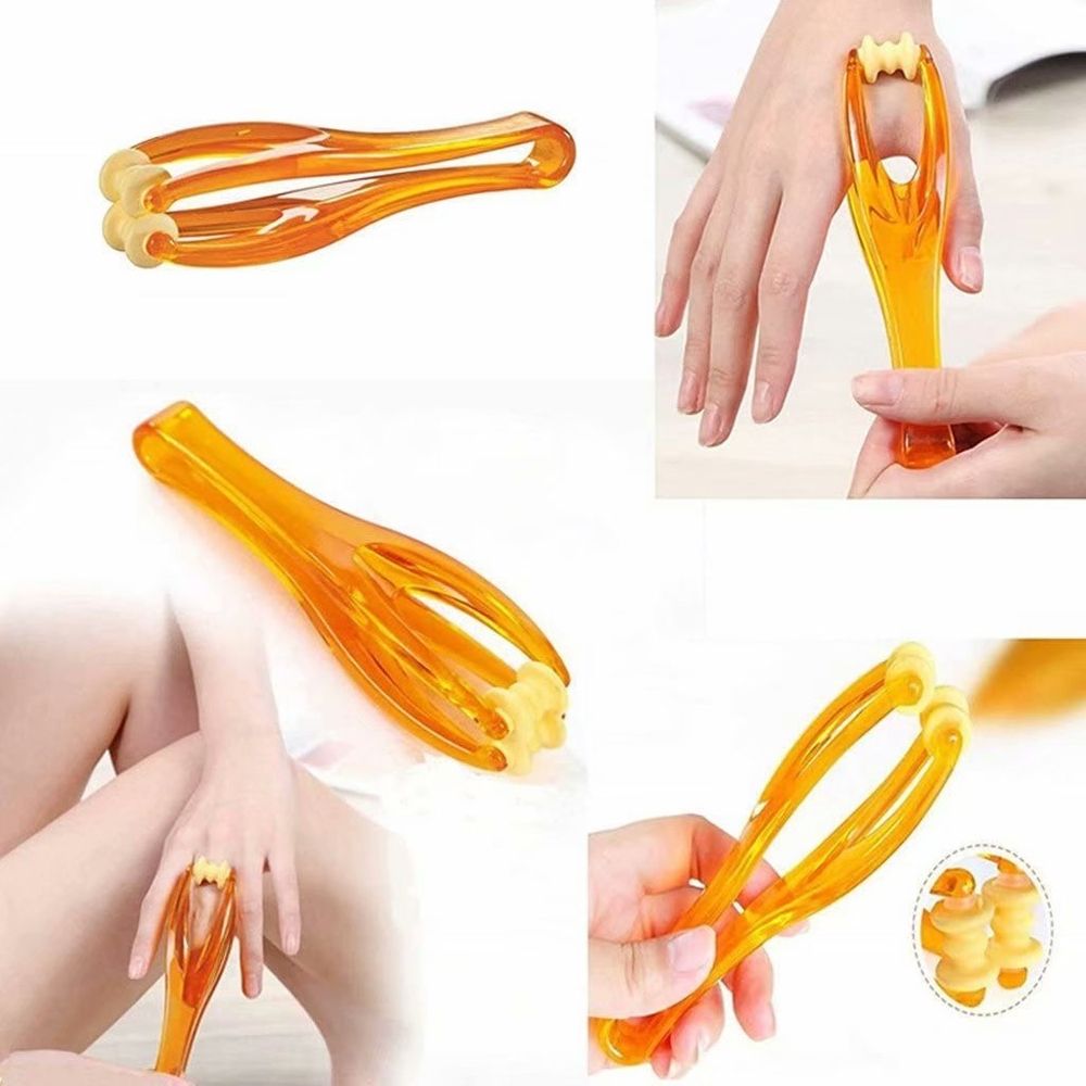 2 Pcs Wellbeing Finger Massager Hand Massage Roller Tool for Circulation, Stress, Arthritis and Hand Pain Relief