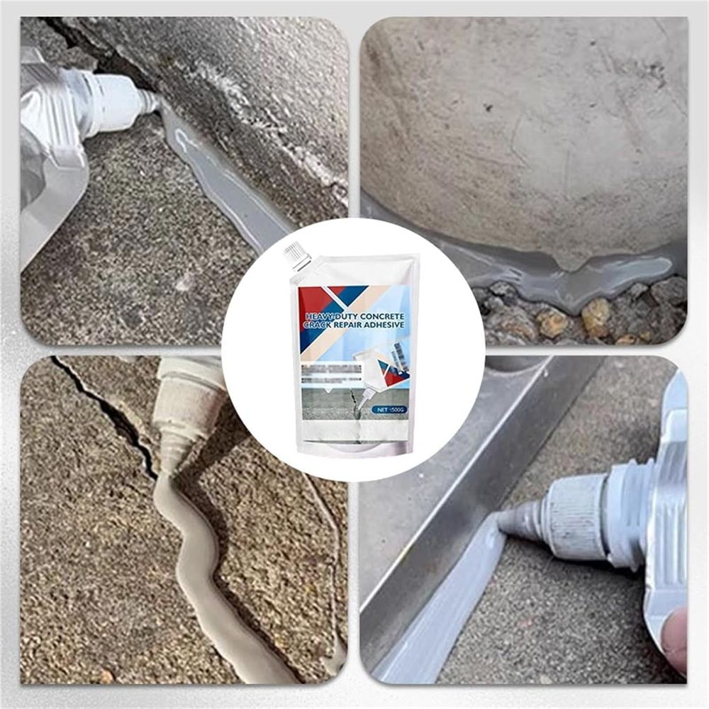 Heavy-Duty Concrete Crack Repair Adhesive, Concrete Sealer Outdoor Waterproof, Quick-Drying Waterproof Sealing Adhesive, for Home Repairs, Construction Projects, and Renovations