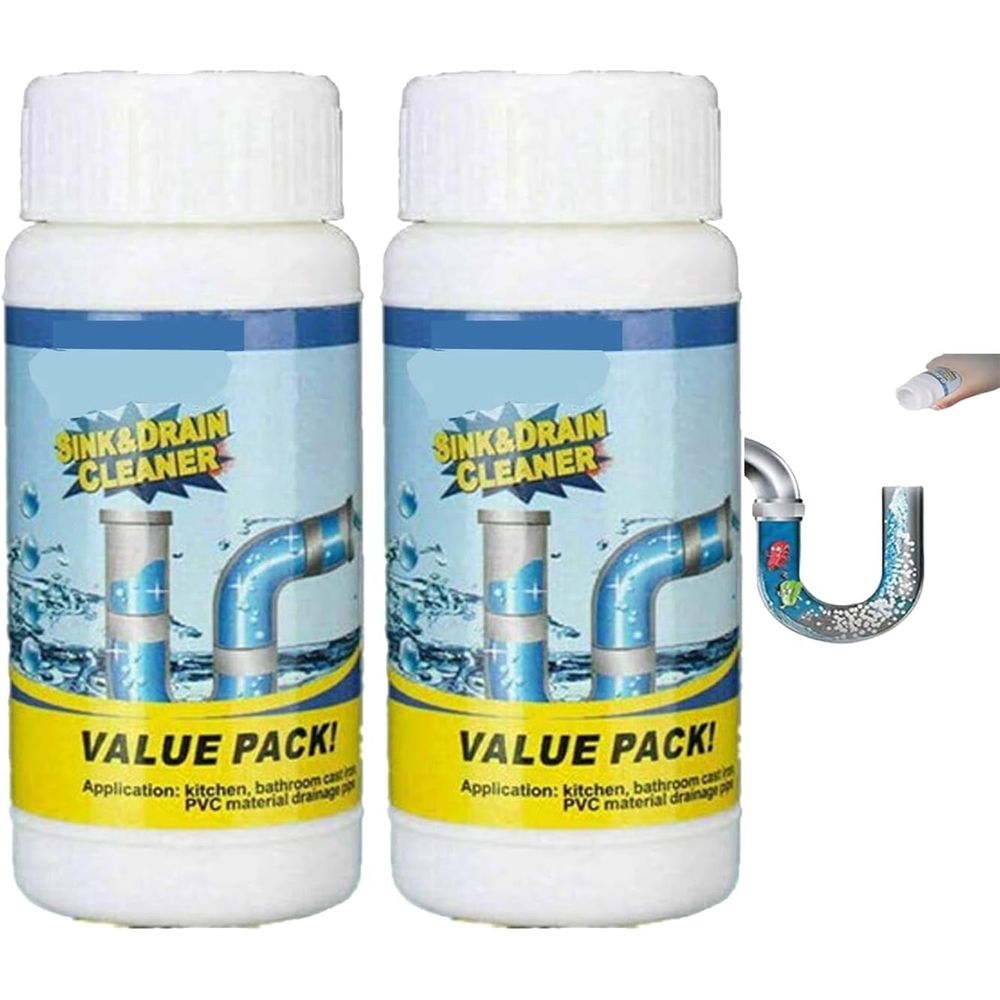 Drain Cleaner, Sink and Drain Cleaner, Powerful Cleaners Powder, Fast Foaming for Kitchen Toilet Pipeline