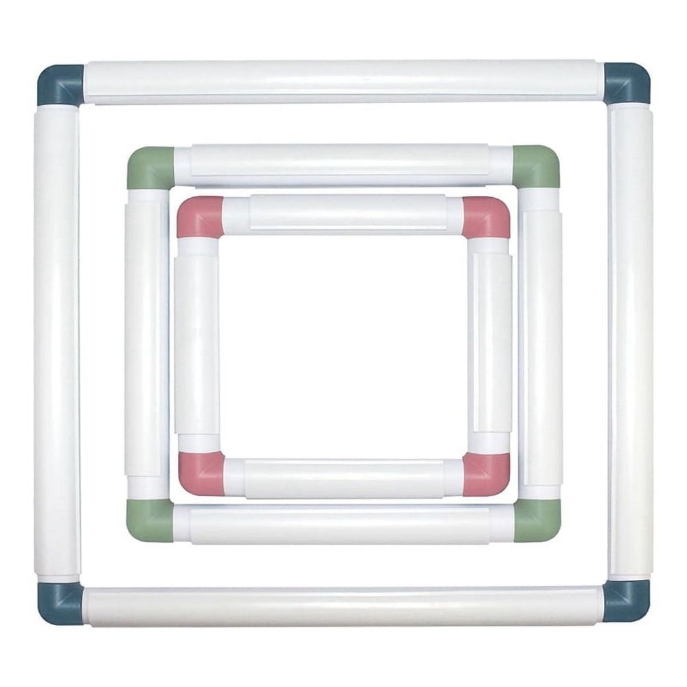 3-Pack Square Embroidery Hoops Hoops Punch Needle Hoops Embroidery Quilting Frame,As Shown